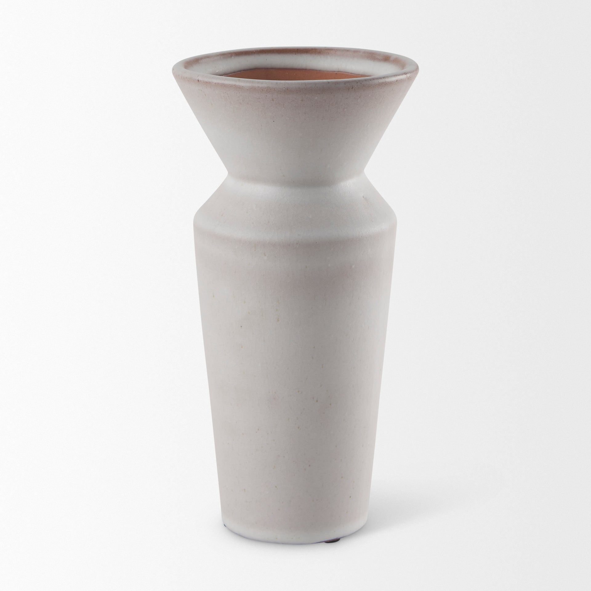 Esme Whitewashed Ceramic Vase
