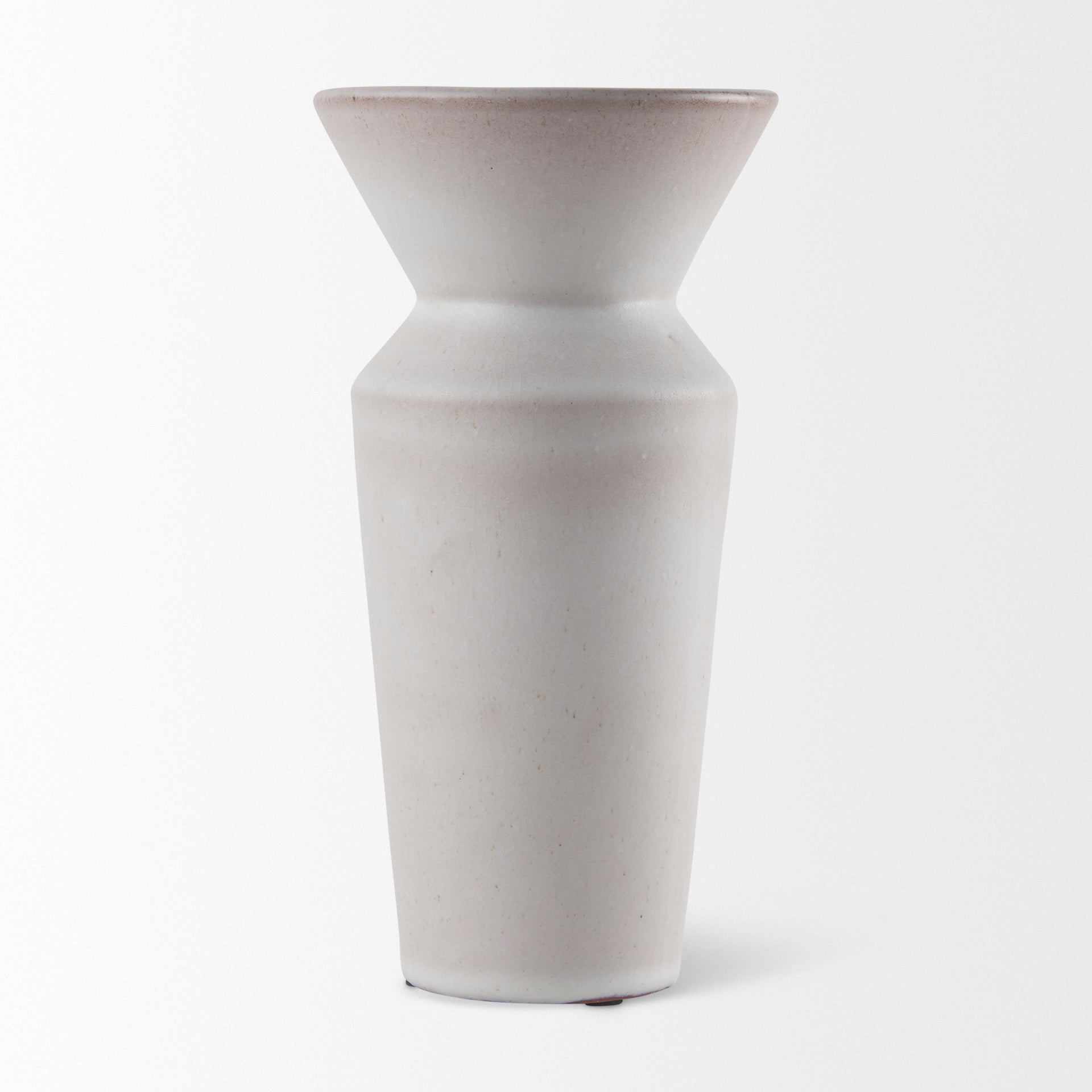 Esme Whitewashed Ceramic Vase