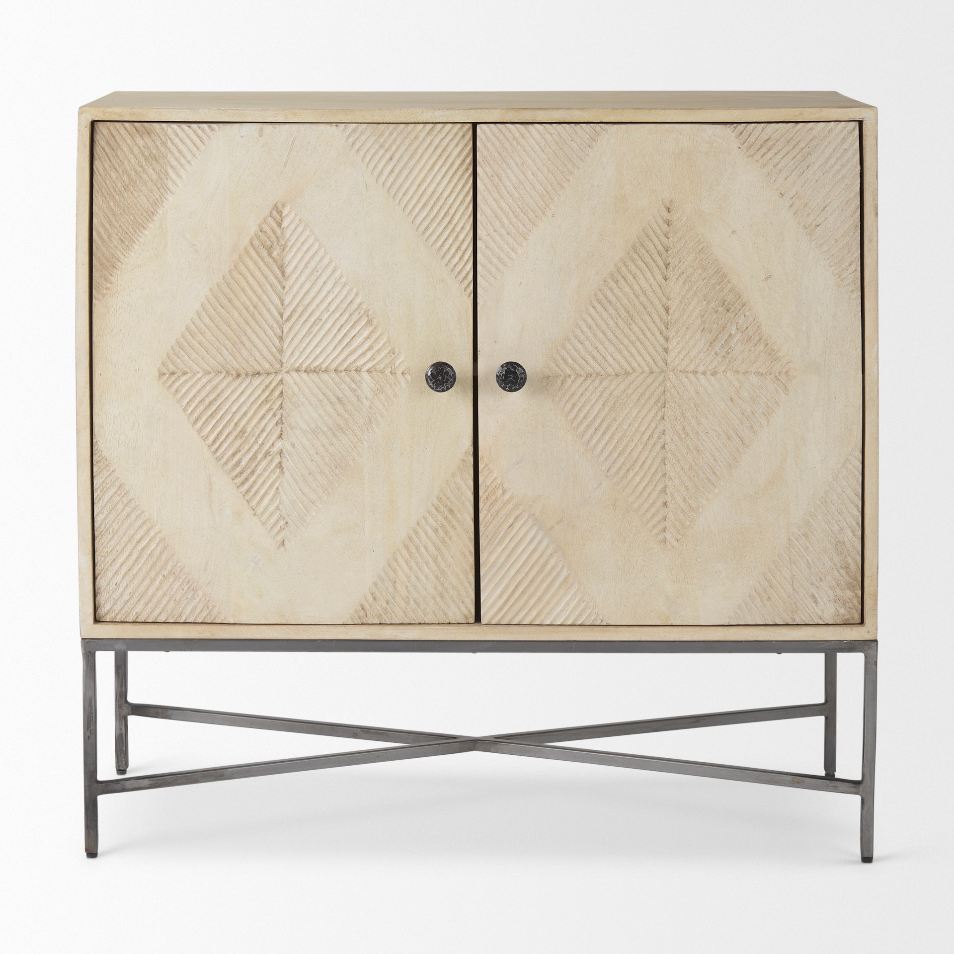 Hogarth 2 Door Blonde Wood Accent Cabinet