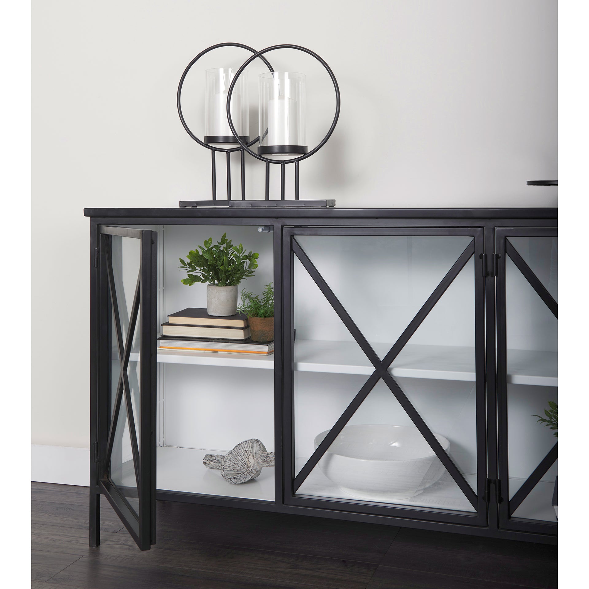 Aurelia Black and White Metal 4-Door Glass Cabinet Credenzas & Sideboards Mercana , Black Friday Sale Mercana Furniture Sale, Old Bones Co, Mid Century Furniture Sale, Four Hands Furniture, Black Friday Sale Aurelia Black and White Metal 4-Door Glass Cabinet,Gus Sale, Perigold Aurelia Black and White Metal 4-Door Glass Cabinet Credenzas & Sideboards Black Friday Sale , Perigold Sale Aurelia Black and White Metal 4-Door Glass Cabinet,Aurelia Black and White Metal 4-Door Glass Cabinet Lulu and Georgia, Burke