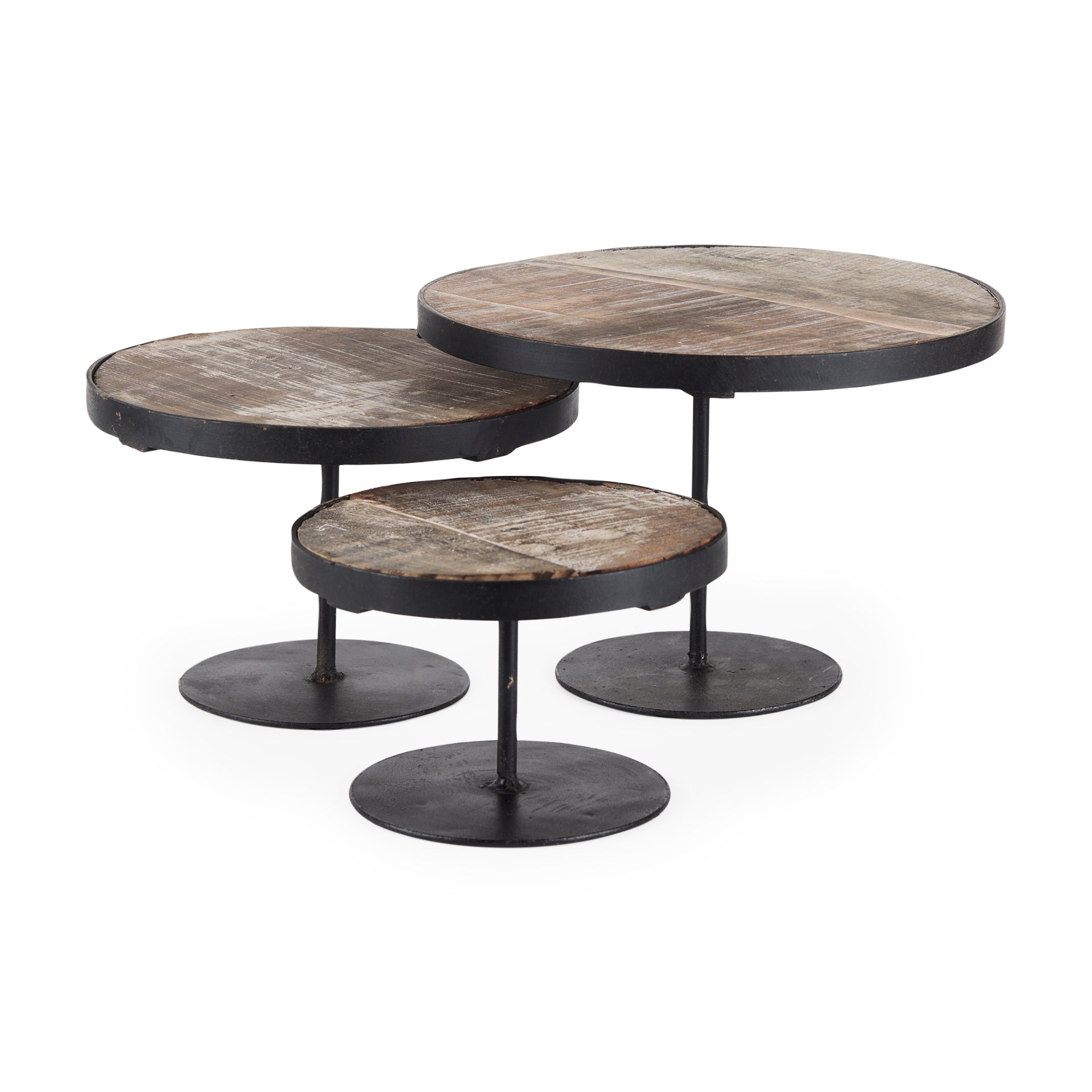 Lorenz Light Brown Wood with Black Metal Base Round Decorative Display Stands - Set of 3 Display Stands Mercana , Black Friday Sale Mercana Furniture Sale, Old Bones Co, Mid Century Furniture Sale, Four Hands Furniture, Black Friday Sale Lorenz Light Brown Wood with Black Metal Base Round Decorative Display Stands - Set of 3,Gus Sale, Perigold Lorenz Light Brown Wood with Black Metal Base Round Decorative Display Stands - Set of 3 Display Stands Black Friday Sale , Perigold Sale Lorenz Light Brown Wood with