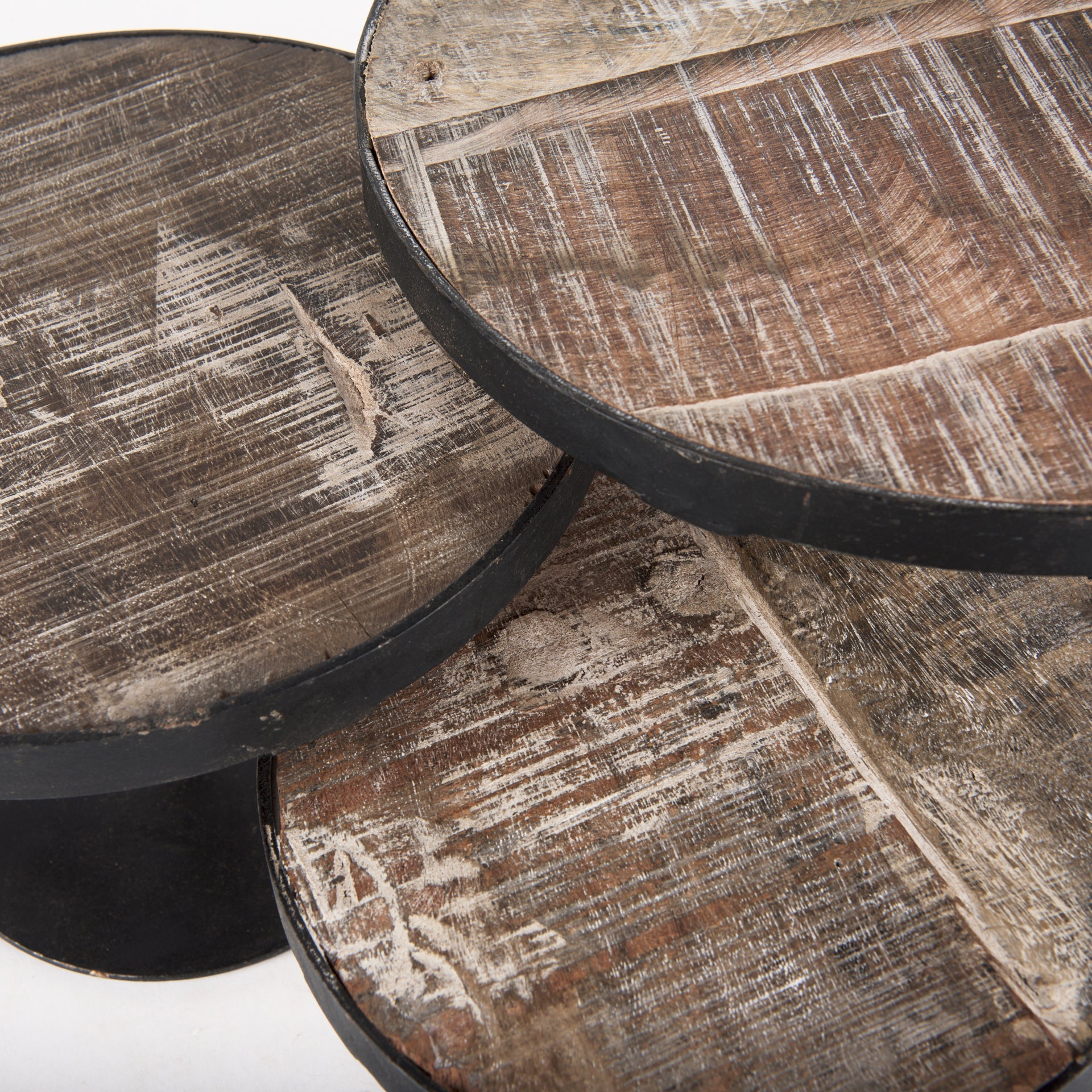 Lorenz Light Brown Wood with Black Metal Base Round Decorative Display Stands - Set of 3 Display Stands Mercana , Black Friday Sale Mercana Furniture Sale, Old Bones Co, Mid Century Furniture Sale, Four Hands Furniture, Black Friday Sale Lorenz Light Brown Wood with Black Metal Base Round Decorative Display Stands - Set of 3,Gus Sale, Perigold Lorenz Light Brown Wood with Black Metal Base Round Decorative Display Stands - Set of 3 Display Stands Black Friday Sale , Perigold Sale Lorenz Light Brown Wood with