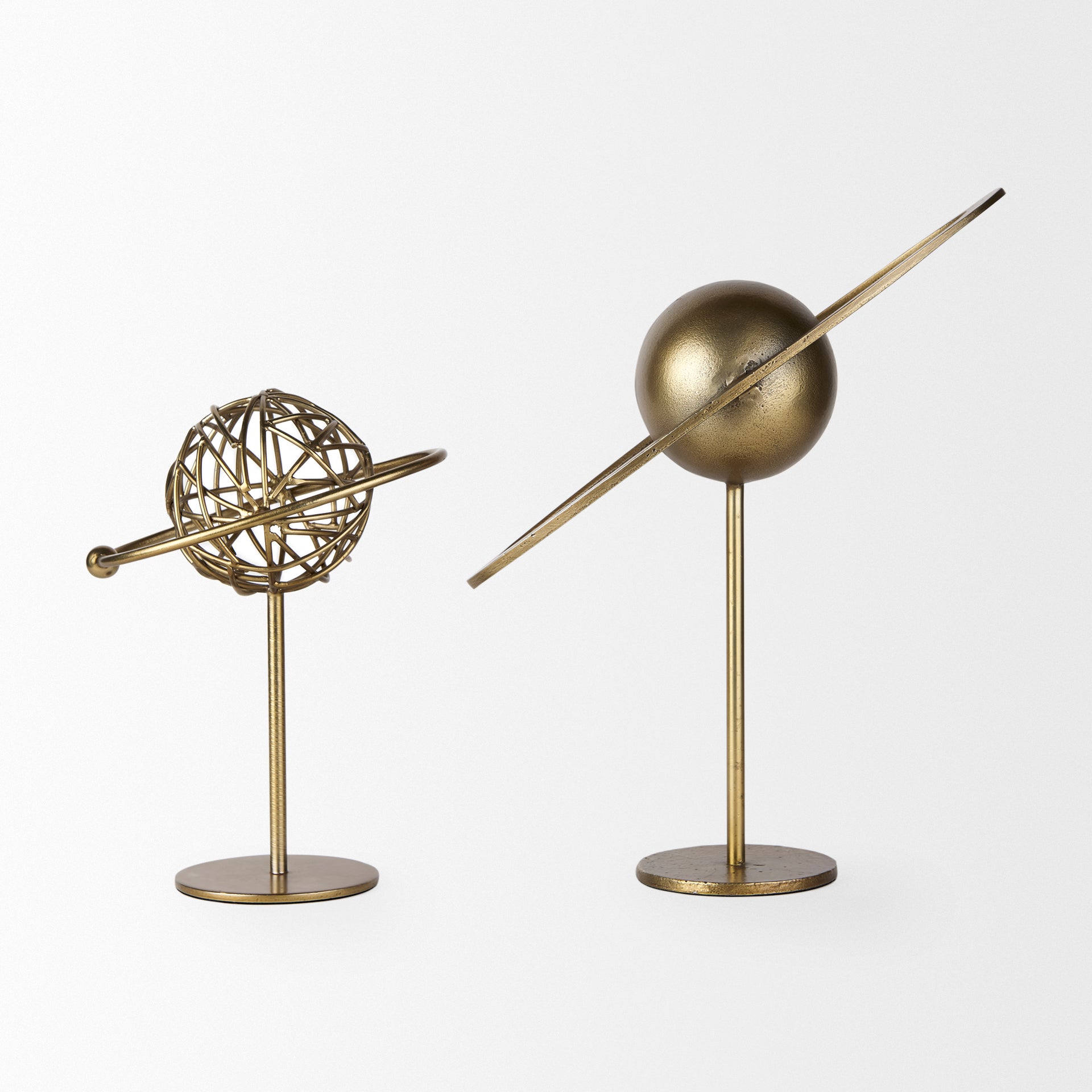 Atlas Gold Metal Solar System Ornament