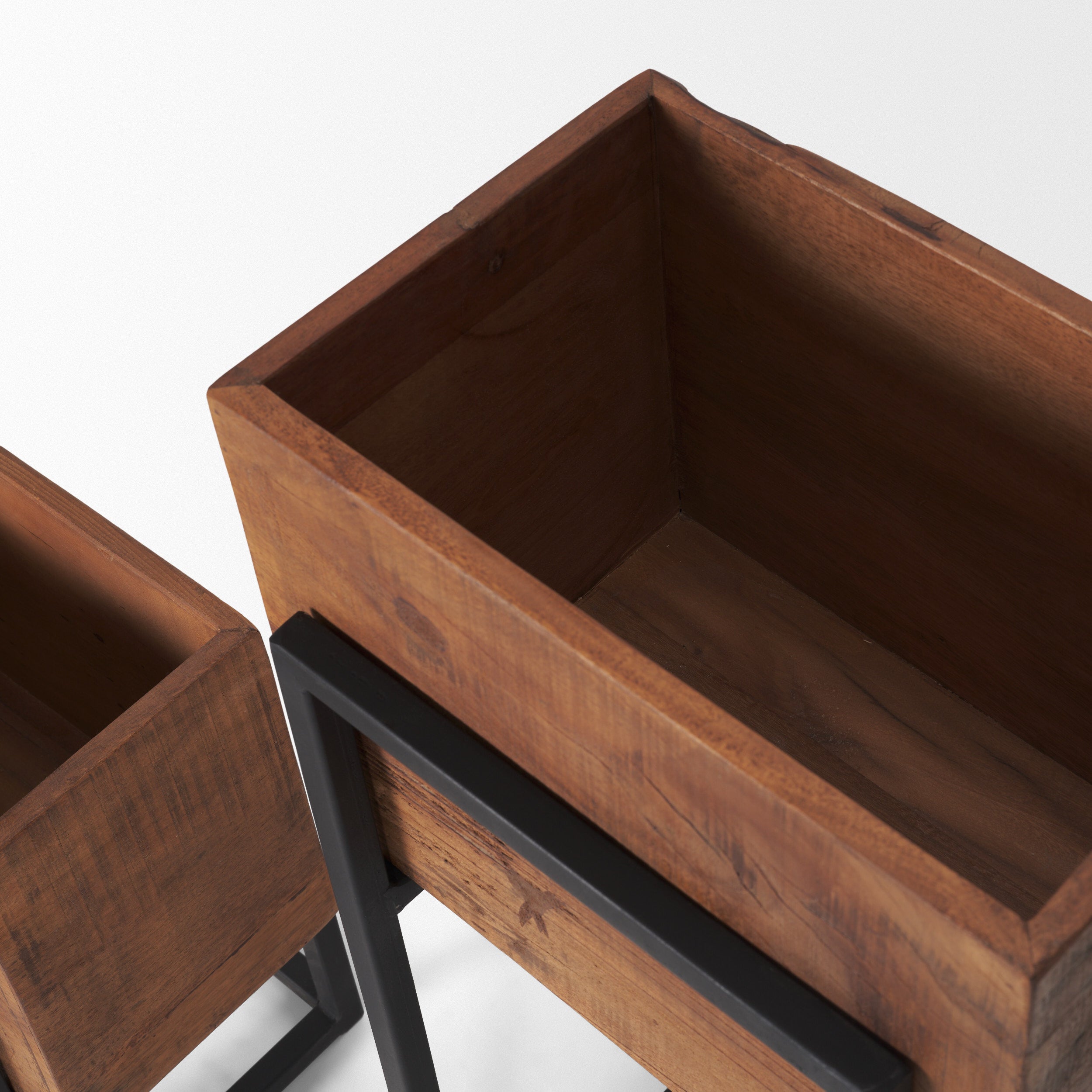 Jadine Medium Brown Wood with Black Metal Rectangle Frames - Set of 2 Planters Mercana , Black Friday Sale Mercana Furniture Sale, Old Bones Co, Mid Century Furniture Sale, Four Hands Furniture, Black Friday Sale Jadine Medium Brown Wood with Black Metal Rectangle Frames - Set of 2,Gus Sale, Perigold Jadine Medium Brown Wood with Black Metal Rectangle Frames - Set of 2 Planters Black Friday Sale , Perigold Sale Jadine Medium Brown Wood with Black Metal Rectangle Frames - Set of 2,Jadine Medium Brown Wood wi