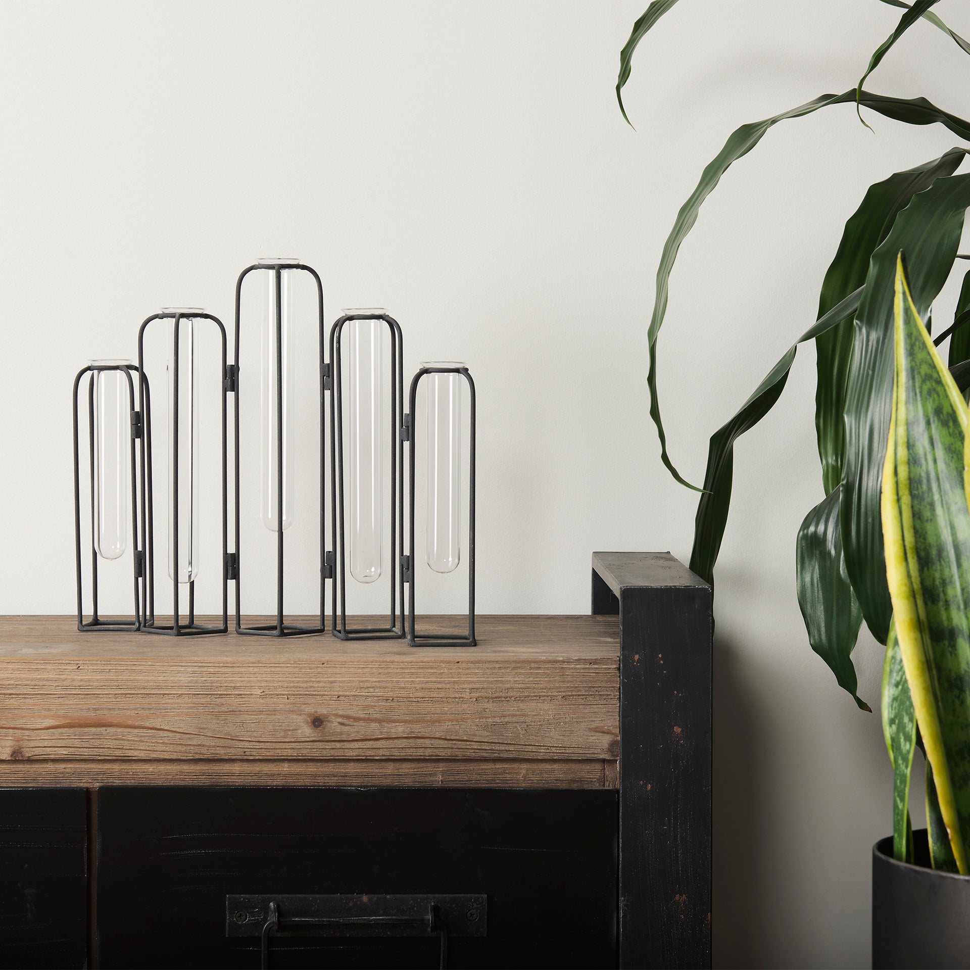 Mila Metal and Glass Decorative Accent