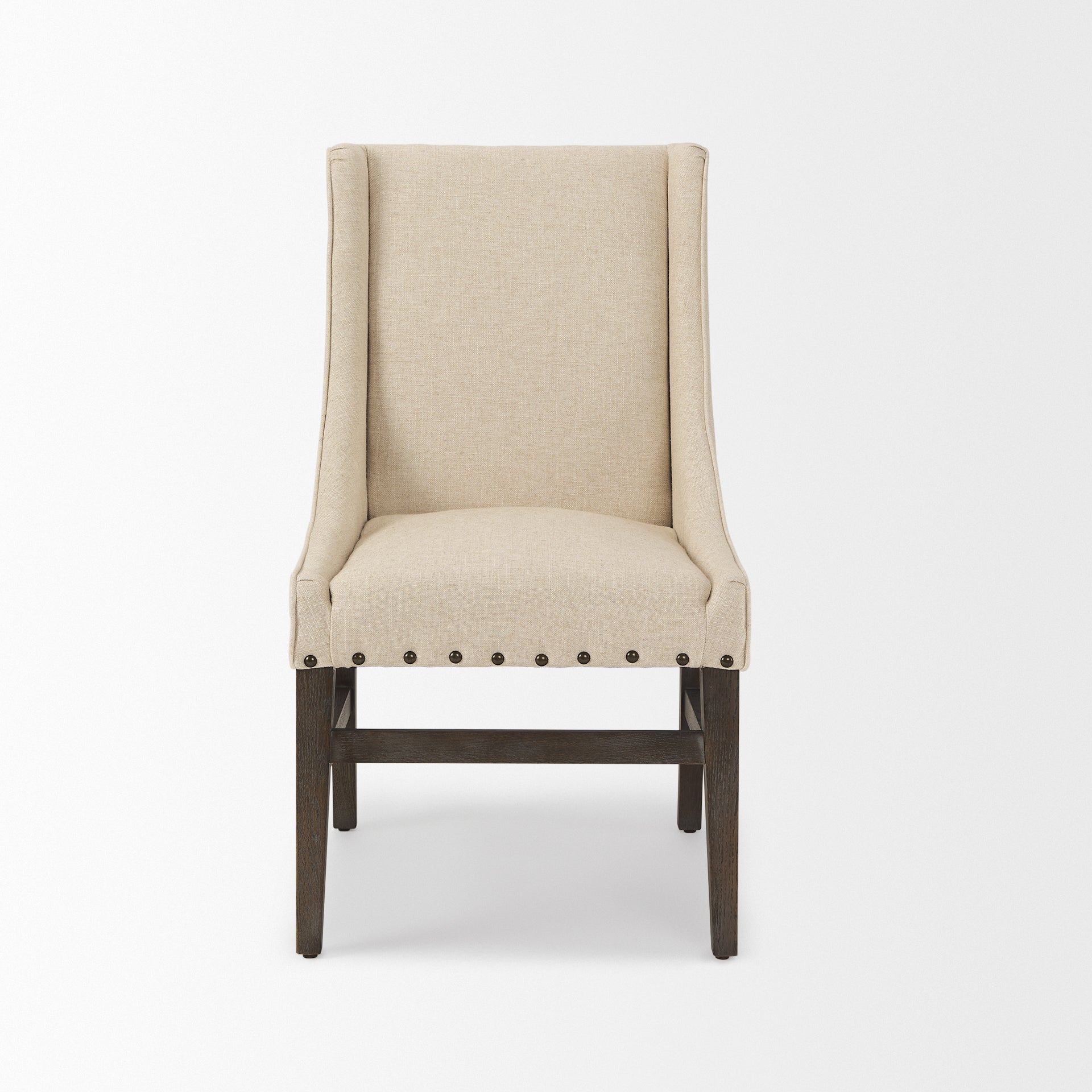 Kensington I Fabric and Solid Wood Dining Chair