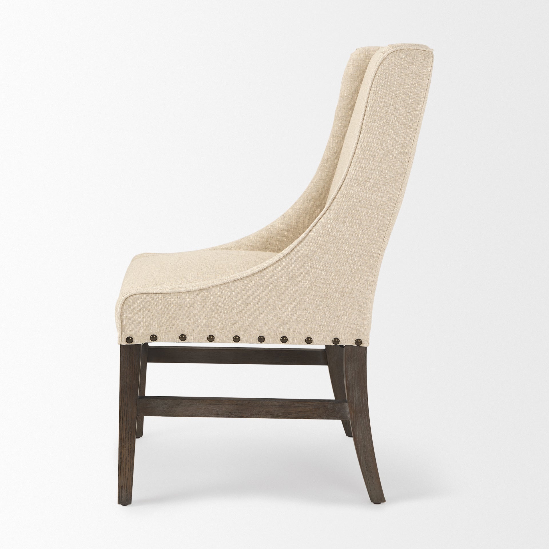 Kensington I Fabric and Solid Wood Dining Chair