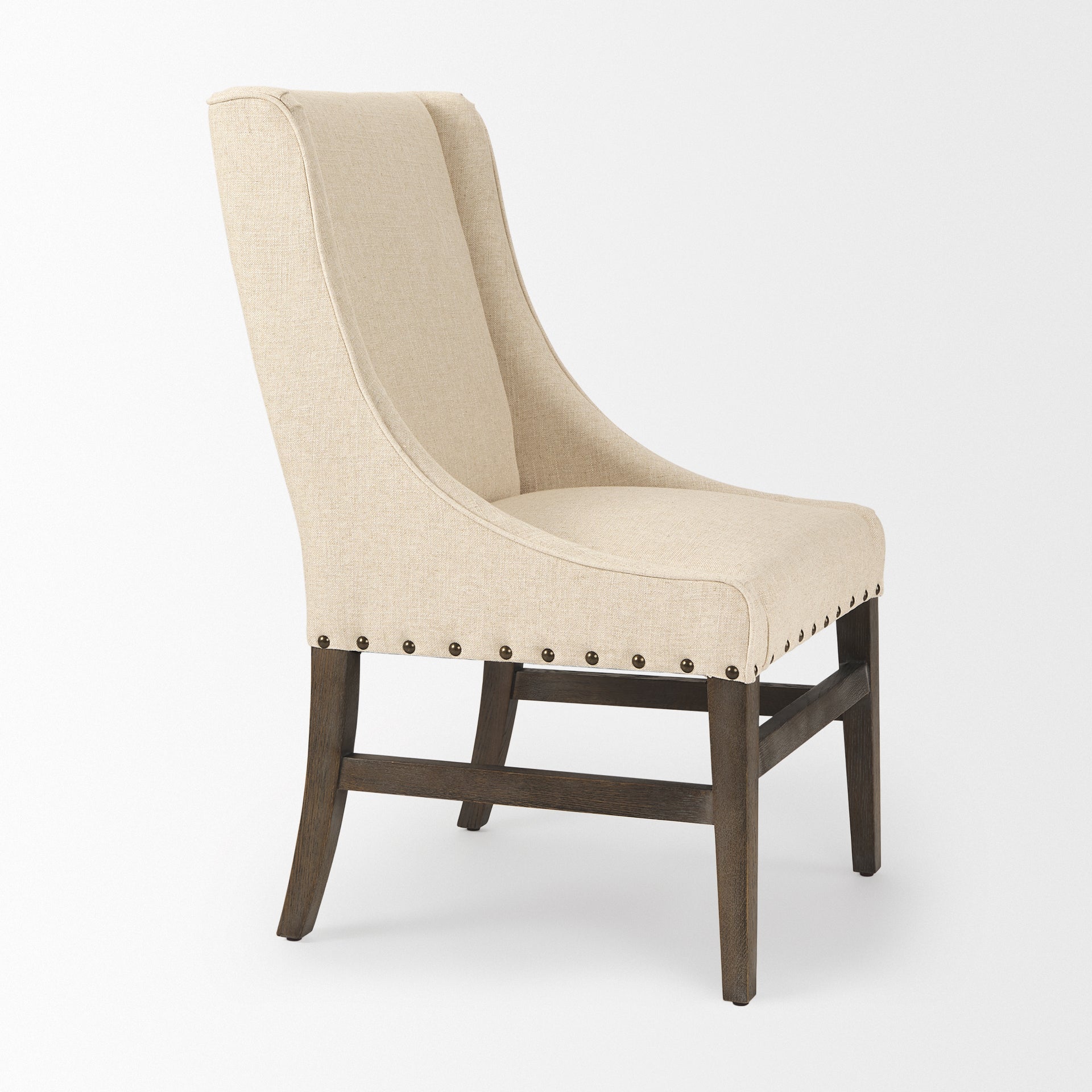 Kensington I Fabric and Solid Wood Dining Chair