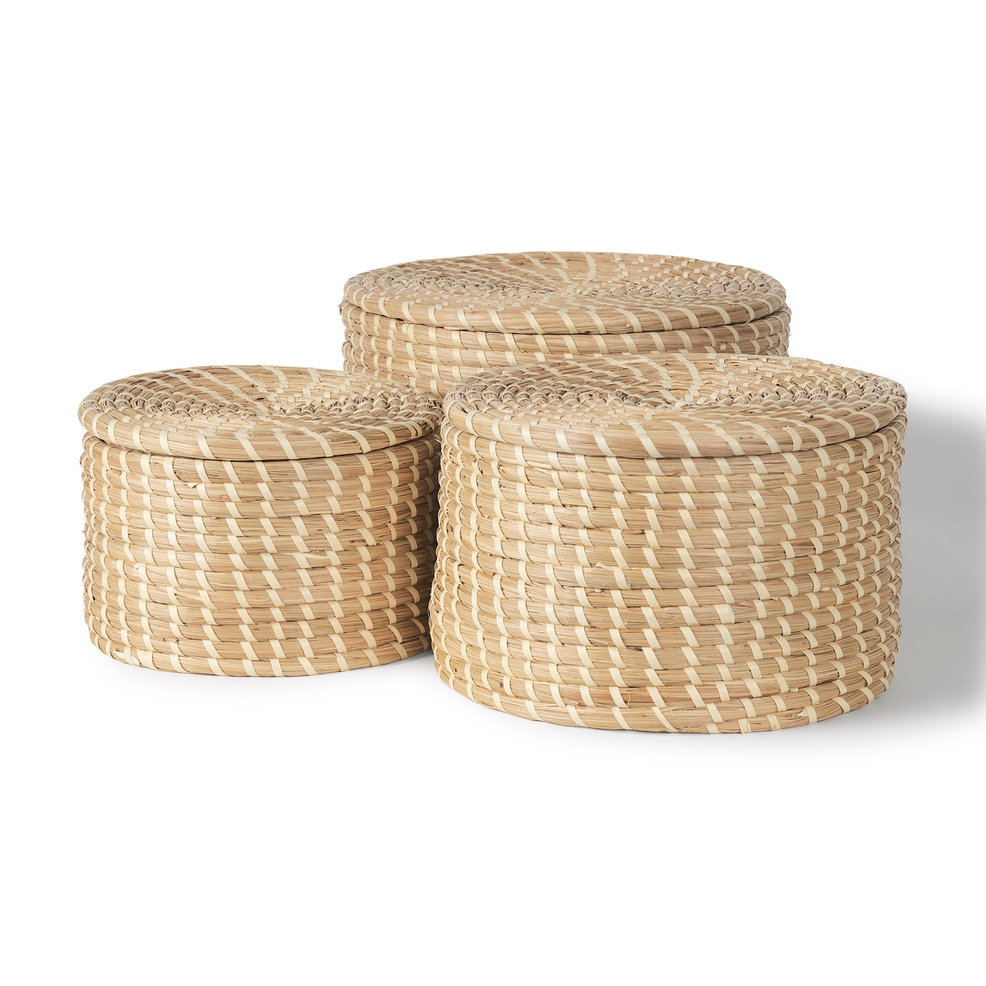 Kailini Nesting Seagrass & Palm Leaf Boxes with Lids - Set of 3 Decorative Box Mercana , Black Friday Sale Mercana Furniture Sale, Old Bones Co, Mid Century Furniture Sale, Four Hands Furniture, Black Friday Sale Kailini Nesting Seagrass & Palm Leaf Boxes with Lids - Set of 3,Gus Sale, Perigold Kailini Nesting Seagrass & Palm Leaf Boxes with Lids - Set of 3 Decorative Box Black Friday Sale , Perigold Sale Kailini Nesting Seagrass & Palm Leaf Boxes with Lids - Set of 3,Kailini Nesting Seagrass & Palm Leaf Bo
