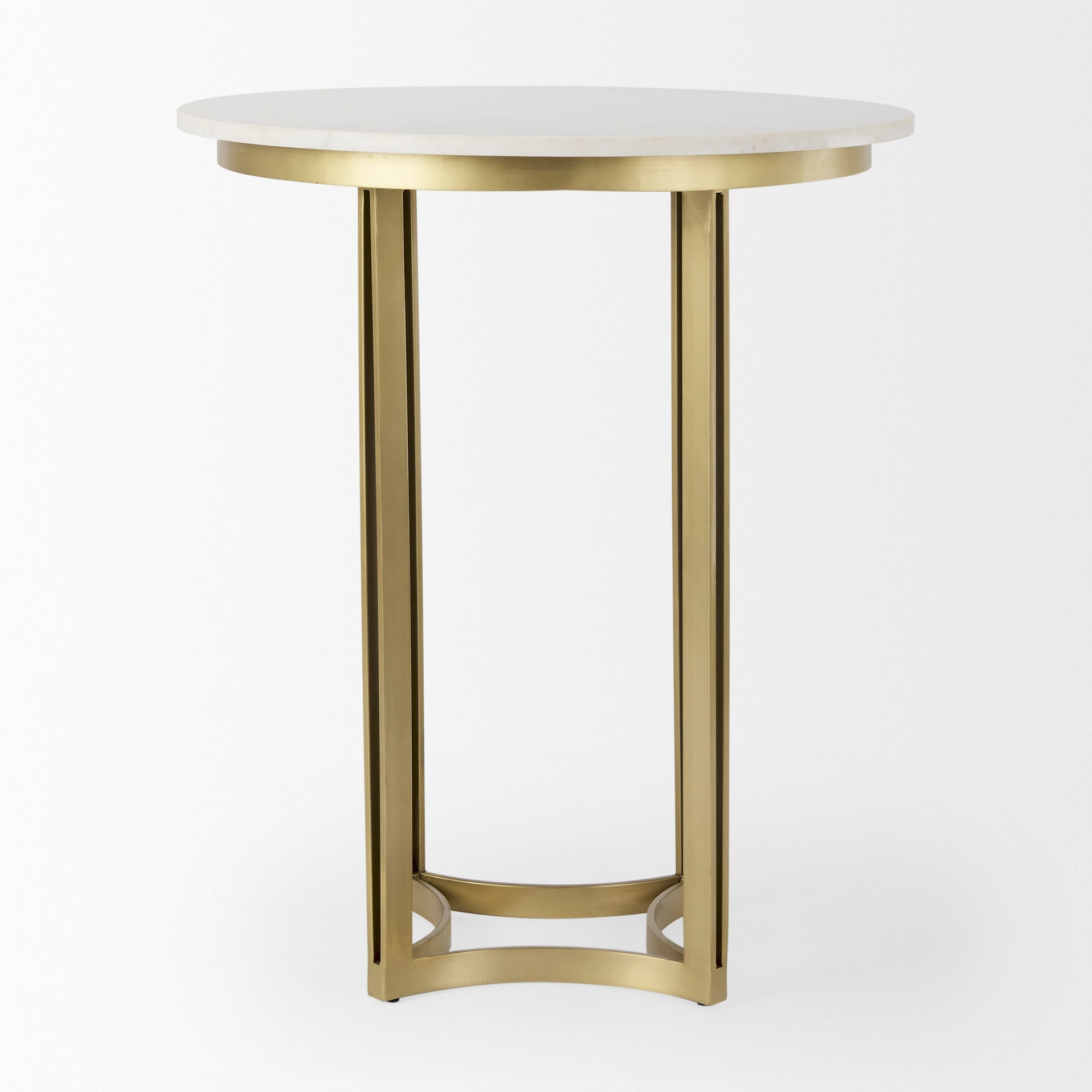 Tanner Marble & Gold Metal Bistro Table