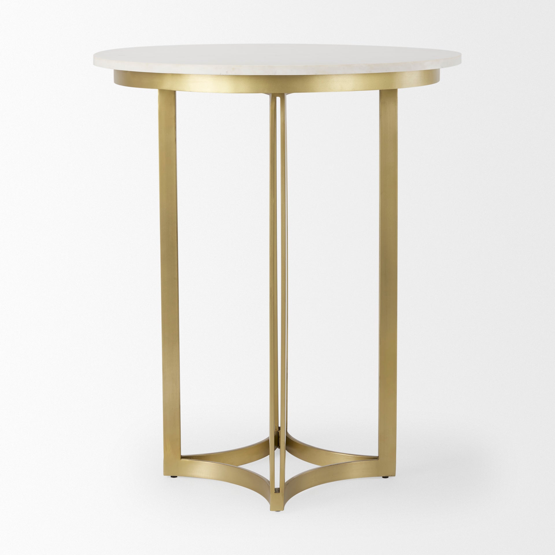 Tanner Marble & Gold Metal Bistro Table