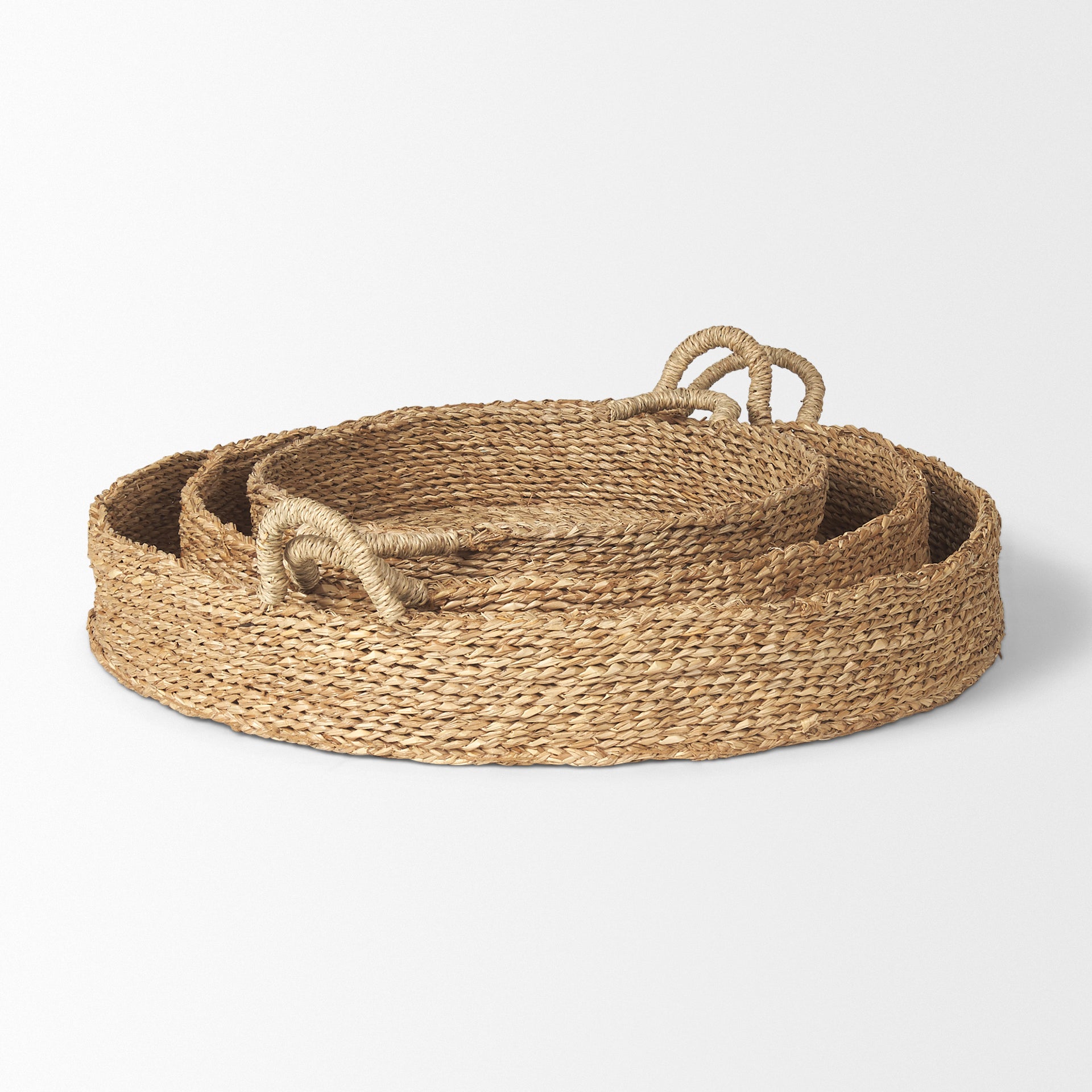 Ulana Round Nesting Seagrass Trays with Loop Handles - Set of 3 Trays & Containers Mercana , Black Friday Sale Mercana Furniture Sale, Old Bones Co, Mid Century Furniture Sale, Four Hands Furniture, Black Friday Sale Ulana Round Nesting Seagrass Trays with Loop Handles - Set of 3,Gus Sale, Perigold Ulana Round Nesting Seagrass Trays with Loop Handles - Set of 3 Trays & Containers Black Friday Sale , Perigold Sale Ulana Round Nesting Seagrass Trays with Loop Handles - Set of 3,Ulana Round Nesting Seagrass Tr