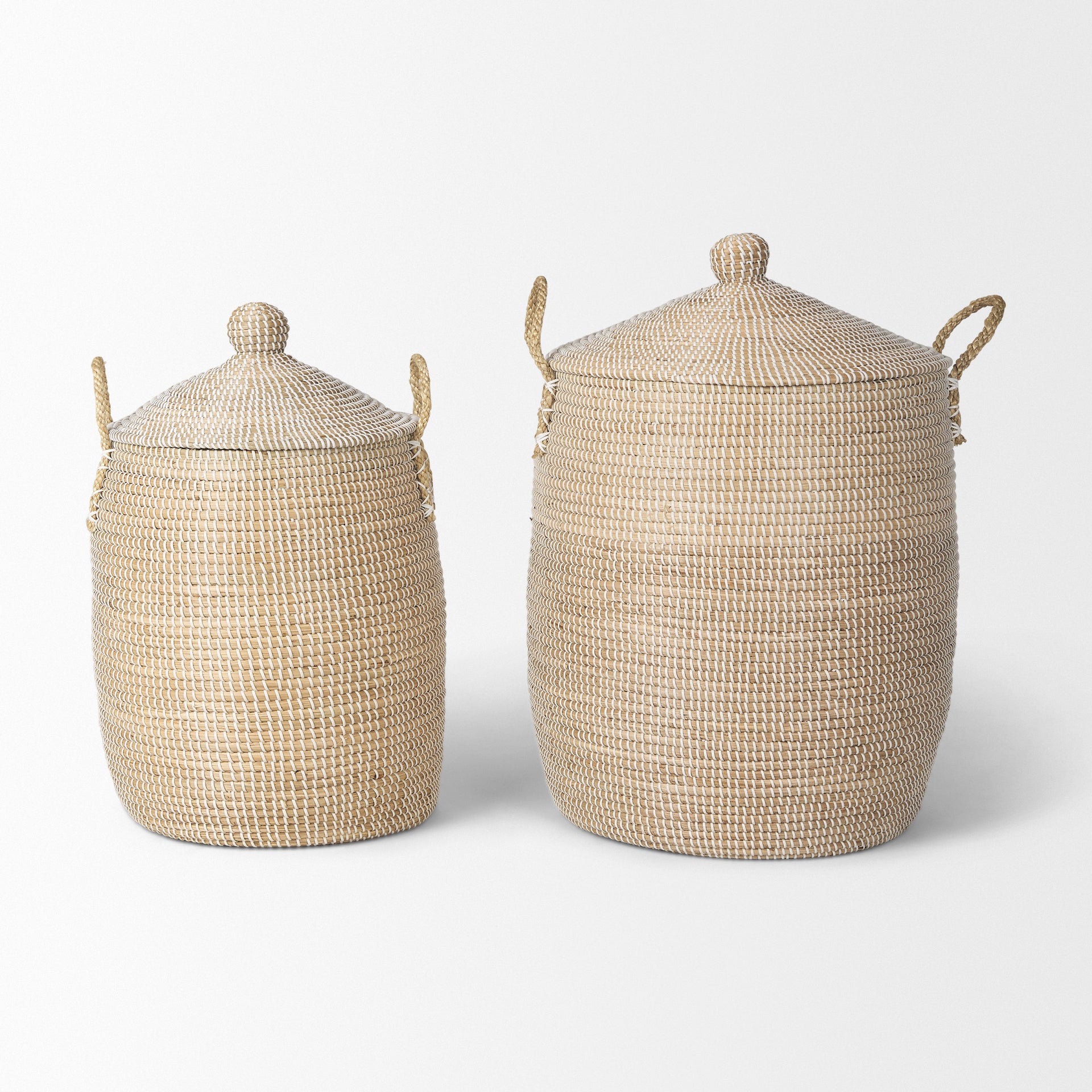 Kairi Seagrass Floor Basket with Lids and Handles - Set of 2 Baskets Mercana , Black Friday Sale Mercana Furniture Sale, Old Bones Co, Mid Century Furniture Sale, Four Hands Furniture, Black Friday Sale Kairi Seagrass Floor Basket with Lids and Handles - Set of 2,Gus Sale, Perigold Kairi Seagrass Floor Basket with Lids and Handles - Set of 2 Baskets Black Friday Sale , Perigold Sale Kairi Seagrass Floor Basket with Lids and Handles - Set of 2,Kairi Seagrass Floor Basket with Lids and Handles - Set of 2 Lulu