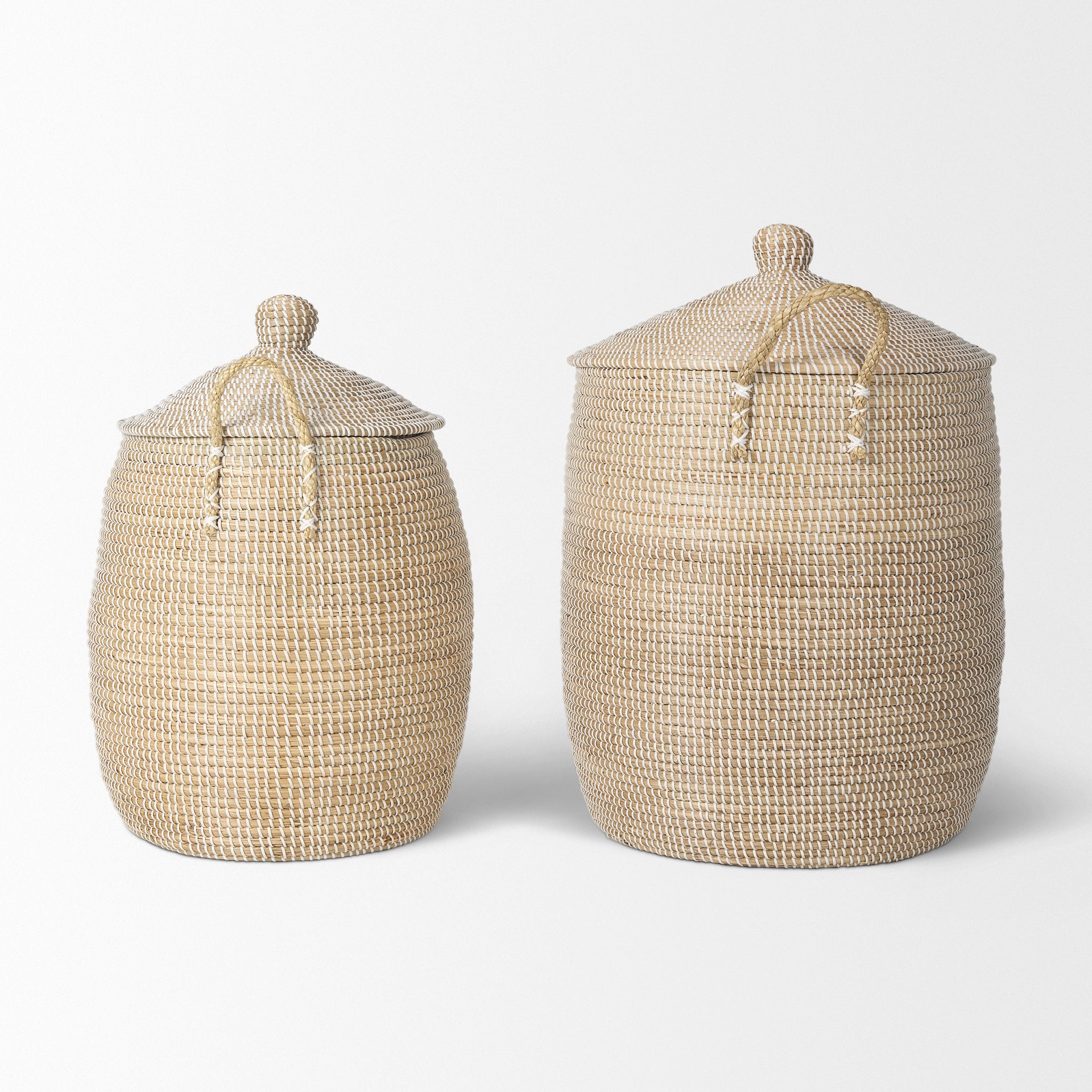 Kairi Seagrass Floor Basket with Lids and Handles - Set of 2 Baskets Mercana , Black Friday Sale Mercana Furniture Sale, Old Bones Co, Mid Century Furniture Sale, Four Hands Furniture, Black Friday Sale Kairi Seagrass Floor Basket with Lids and Handles - Set of 2,Gus Sale, Perigold Kairi Seagrass Floor Basket with Lids and Handles - Set of 2 Baskets Black Friday Sale , Perigold Sale Kairi Seagrass Floor Basket with Lids and Handles - Set of 2,Kairi Seagrass Floor Basket with Lids and Handles - Set of 2 Lulu