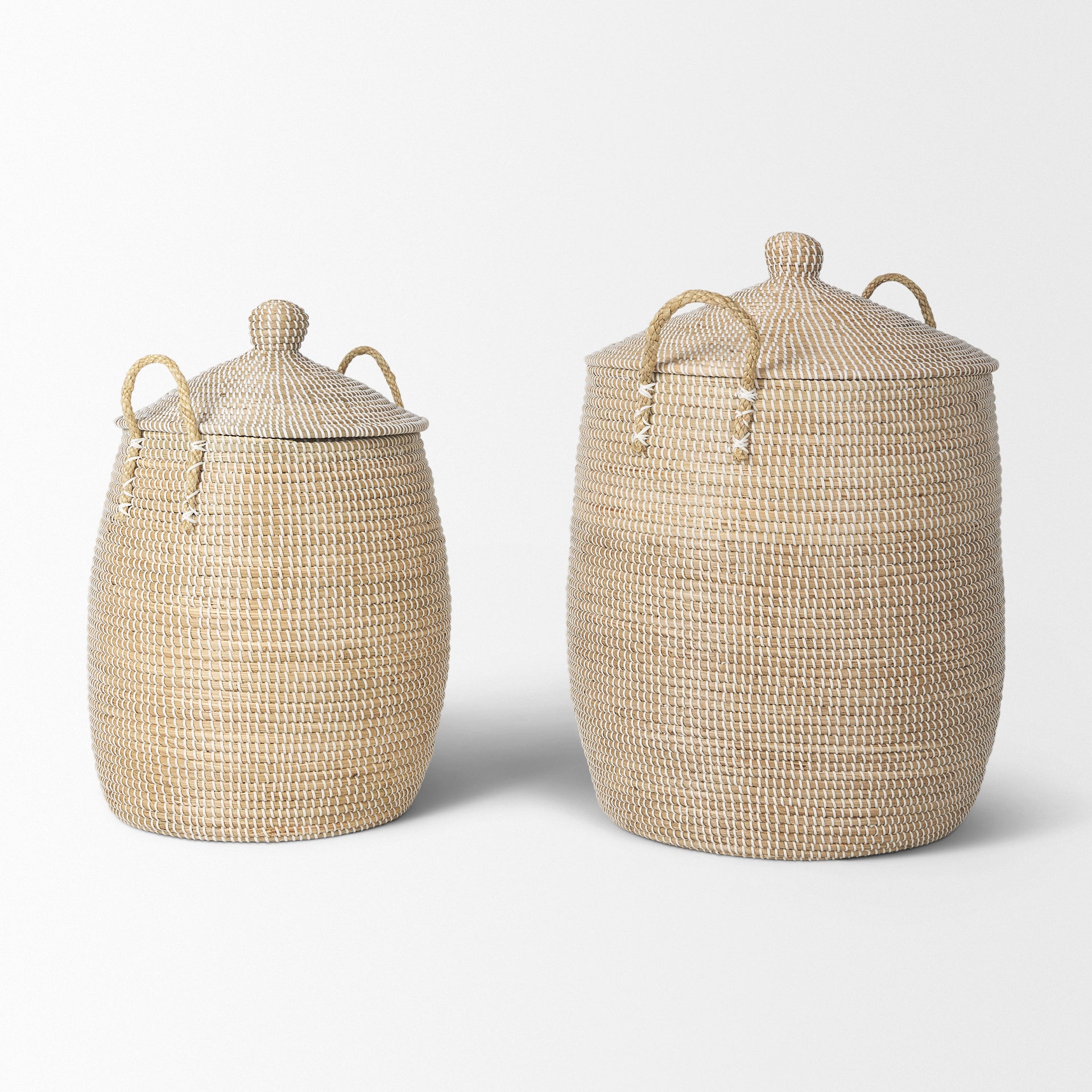 Kairi Seagrass Floor Basket with Lids and Handles - Set of 2 Baskets Mercana , Black Friday Sale Mercana Furniture Sale, Old Bones Co, Mid Century Furniture Sale, Four Hands Furniture, Black Friday Sale Kairi Seagrass Floor Basket with Lids and Handles - Set of 2,Gus Sale, Perigold Kairi Seagrass Floor Basket with Lids and Handles - Set of 2 Baskets Black Friday Sale , Perigold Sale Kairi Seagrass Floor Basket with Lids and Handles - Set of 2,Kairi Seagrass Floor Basket with Lids and Handles - Set of 2 Lulu