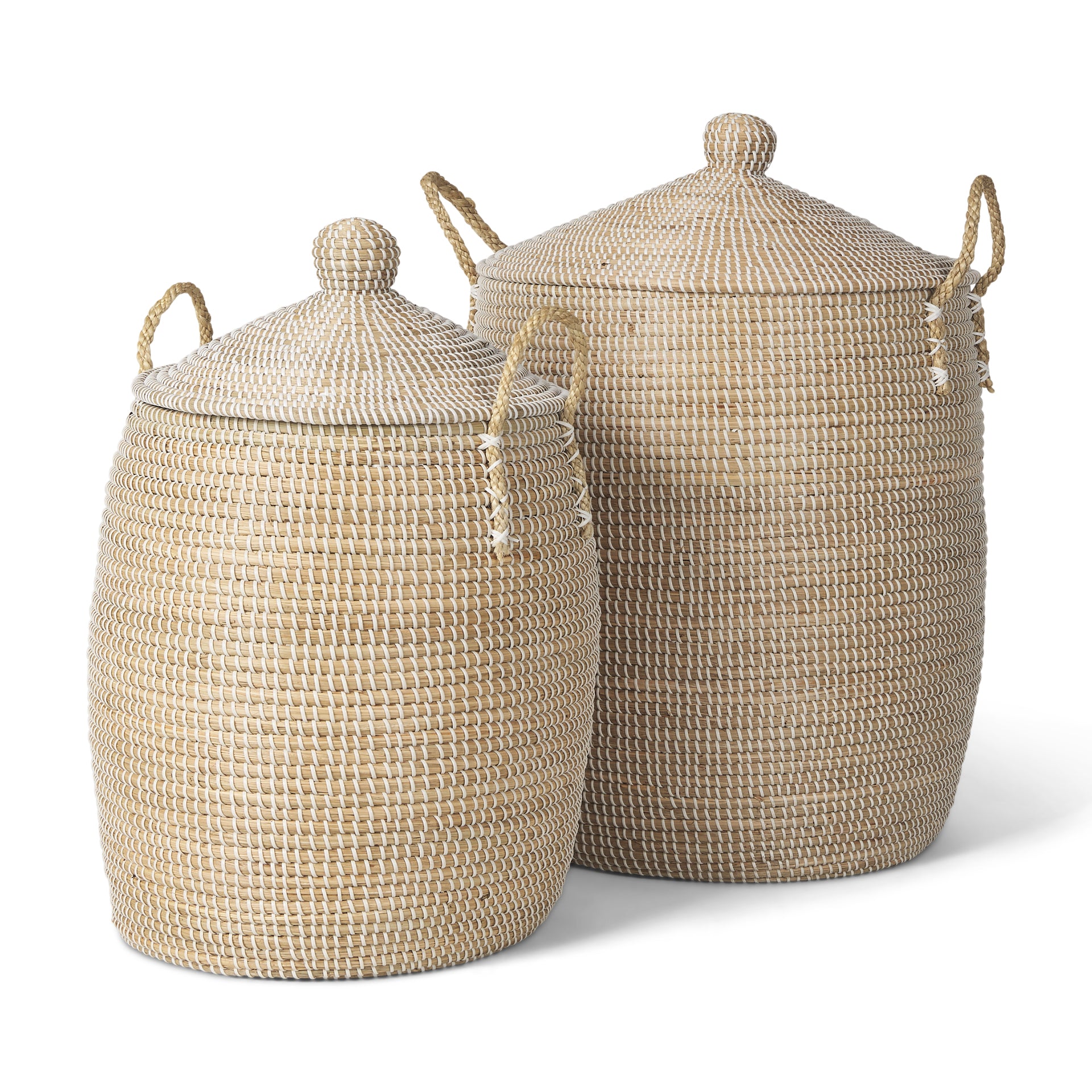 Kairi Seagrass Floor Basket with Lids and Handles - Set of 2 Baskets Mercana , Black Friday Sale Mercana Furniture Sale, Old Bones Co, Mid Century Furniture Sale, Four Hands Furniture, Black Friday Sale Kairi Seagrass Floor Basket with Lids and Handles - Set of 2,Gus Sale, Perigold Kairi Seagrass Floor Basket with Lids and Handles - Set of 2 Baskets Black Friday Sale , Perigold Sale Kairi Seagrass Floor Basket with Lids and Handles - Set of 2,Kairi Seagrass Floor Basket with Lids and Handles - Set of 2 Lulu