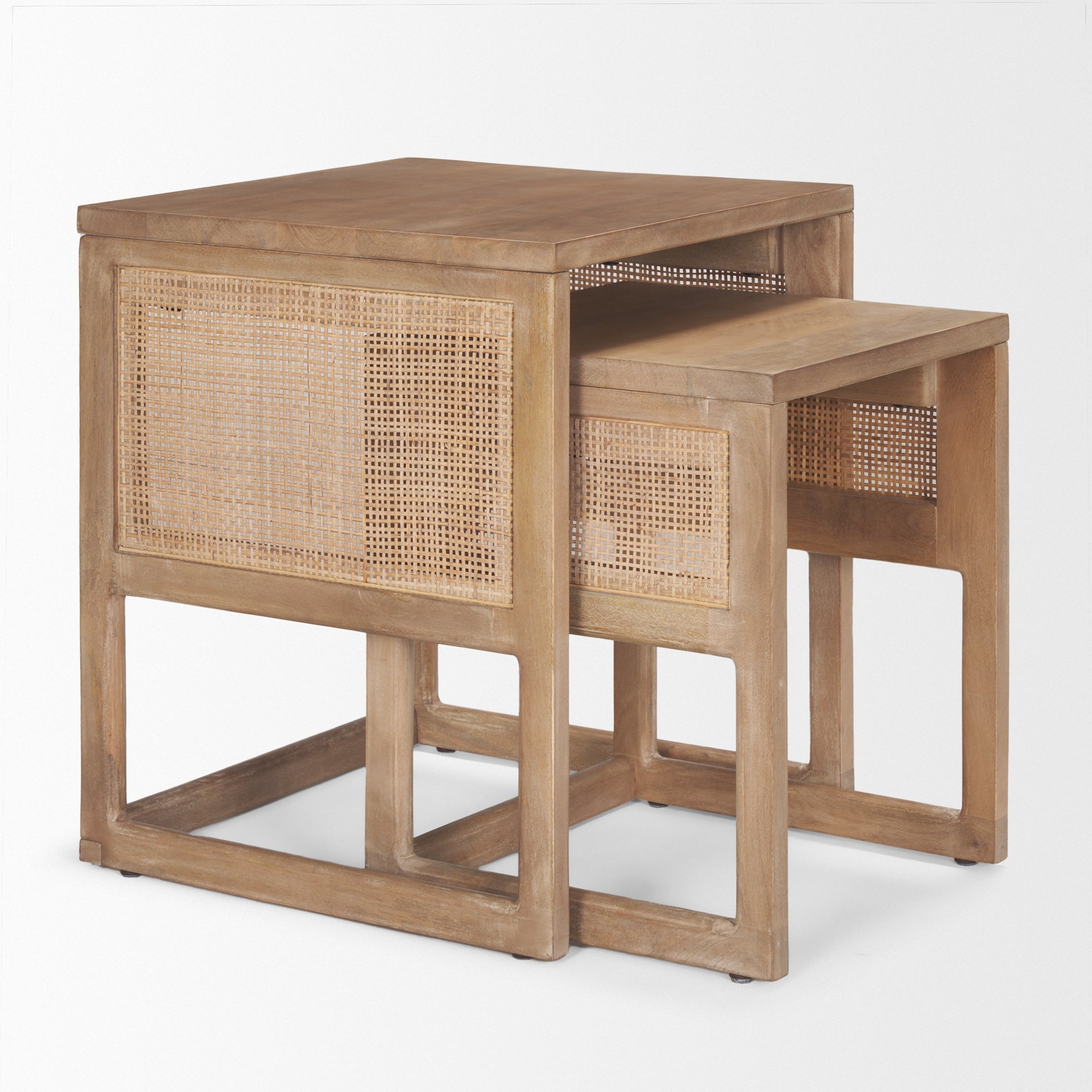 Grier Solid Wood with Cane Nesting Accent Tables - Set of 2 Side & End Tables Mercana , Black Friday Sale Mercana Furniture Sale, Old Bones Co, Mid Century Furniture Sale, Four Hands Furniture, Black Friday Sale Grier Solid Wood with Cane Nesting Accent Tables - Set of 2,Gus Sale, Perigold Grier Solid Wood with Cane Nesting Accent Tables - Set of 2 Side & End Tables Black Friday Sale , Perigold Sale Grier Solid Wood with Cane Nesting Accent Tables - Set of 2,Grier Solid Wood with Cane Nesting Accent Tables