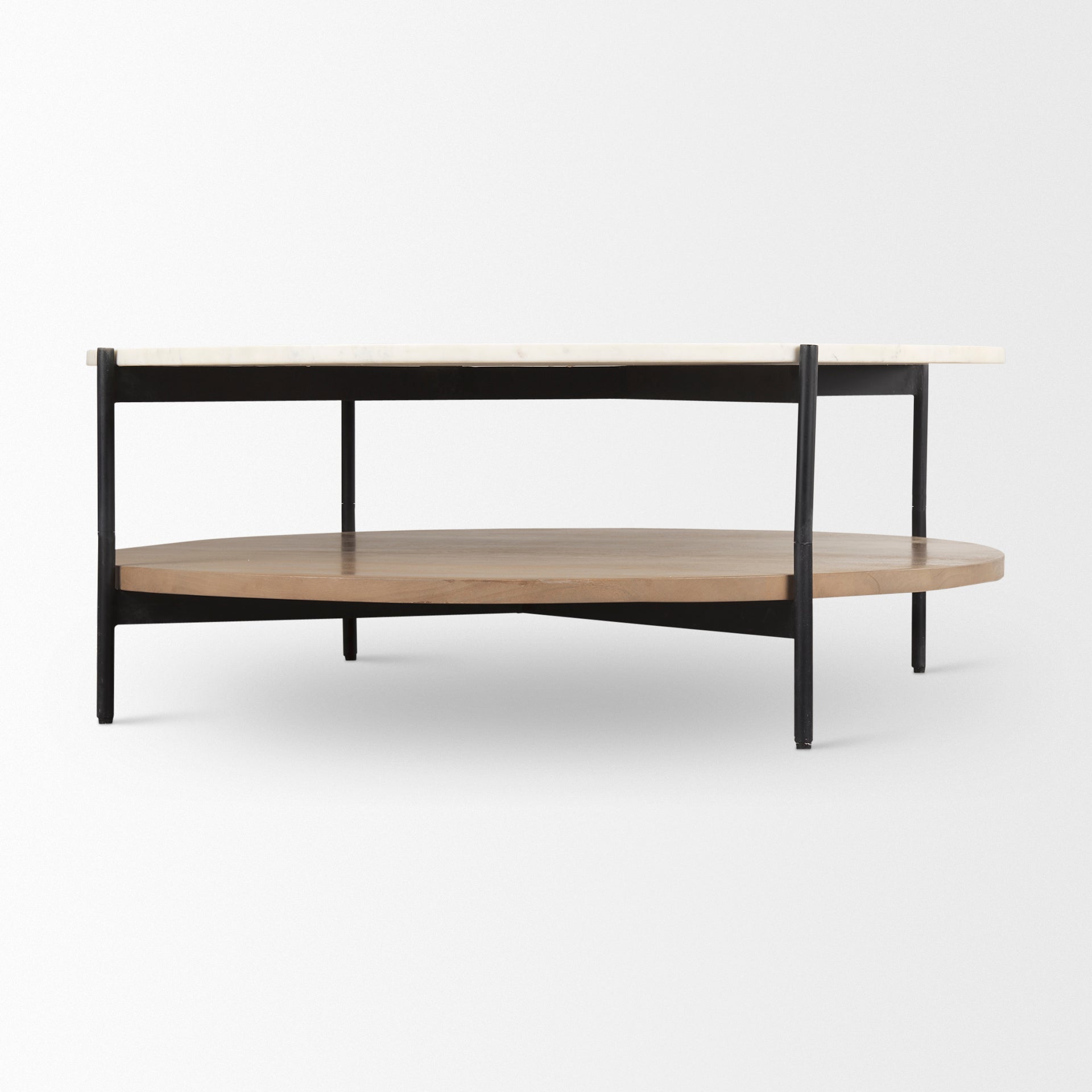 Larkin Marble Top With Wood Shelf Round Coffee Table Coffee Tables Mercana , Black Friday Sale Mercana Furniture Sale, Old Bones Co, Mid Century Furniture Sale, Four Hands Furniture, Black Friday Sale Larkin Marble Top With Wood Shelf Round Coffee Table,Gus Sale, Perigold Larkin Marble Top With Wood Shelf Round Coffee Table Coffee Tables Black Friday Sale , Perigold Sale Larkin Marble Top With Wood Shelf Round Coffee Table,Larkin Marble Top With Wood Shelf Round Coffee Table Lulu and Georgia, Burke Decor Sa