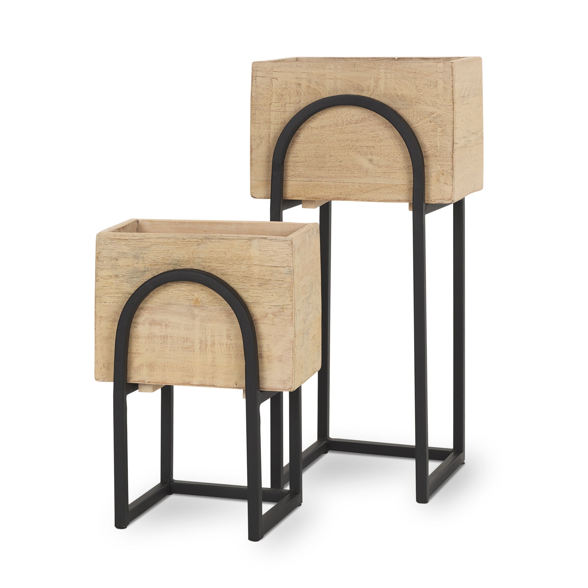 Jadine Beige Wood with Black Metal Arch Frames - Set of 2 Planters Mercana , Black Friday Sale Mercana Furniture Sale, Old Bones Co, Mid Century Furniture Sale, Four Hands Furniture, Black Friday Sale Jadine Beige Wood with Black Metal Arch Frames - Set of 2,Gus Sale, Perigold Jadine Beige Wood with Black Metal Arch Frames - Set of 2 Planters Black Friday Sale , Perigold Sale Jadine Beige Wood with Black Metal Arch Frames - Set of 2,Jadine Beige Wood with Black Metal Arch Frames - Set of 2 Lulu and Georgia,