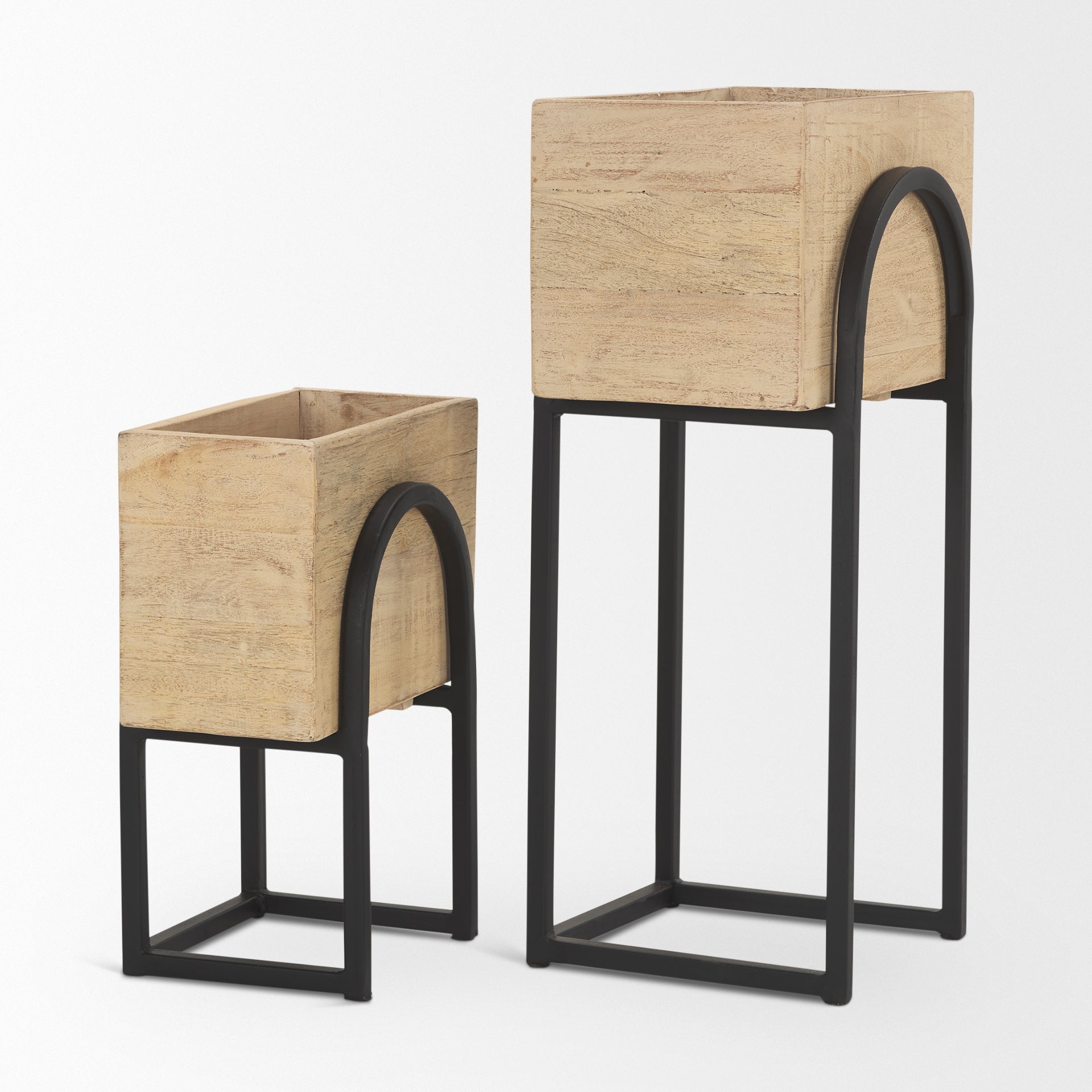 Jadine Beige Wood with Black Metal Arch Frames - Set of 2 Planters Mercana , Black Friday Sale Mercana Furniture Sale, Old Bones Co, Mid Century Furniture Sale, Four Hands Furniture, Black Friday Sale Jadine Beige Wood with Black Metal Arch Frames - Set of 2,Gus Sale, Perigold Jadine Beige Wood with Black Metal Arch Frames - Set of 2 Planters Black Friday Sale , Perigold Sale Jadine Beige Wood with Black Metal Arch Frames - Set of 2,Jadine Beige Wood with Black Metal Arch Frames - Set of 2 Lulu and Georgia,