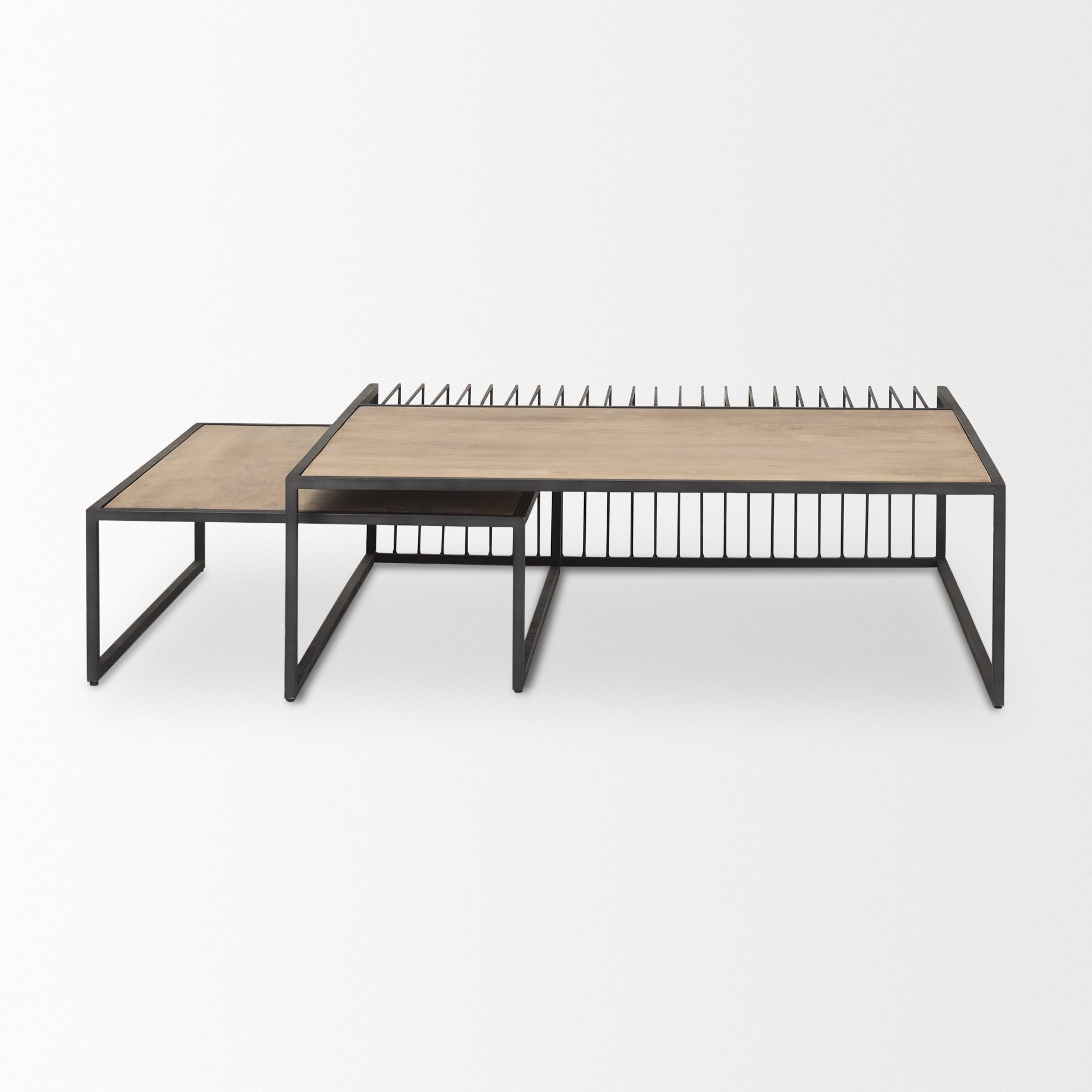 Miles Black Metal with Light Wood Nesting Coffee Table Coffee Tables Mercana , Black Friday Sale Mercana Furniture Sale, Old Bones Co, Mid Century Furniture Sale, Four Hands Furniture, Black Friday Sale Miles Black Metal with Light Wood Nesting Coffee Table,Gus Sale, Perigold Miles Black Metal with Light Wood Nesting Coffee Table Coffee Tables Black Friday Sale , Perigold Sale Miles Black Metal with Light Wood Nesting Coffee Table,Miles Black Metal with Light Wood Nesting Coffee Table Lulu and Georgia, Burk