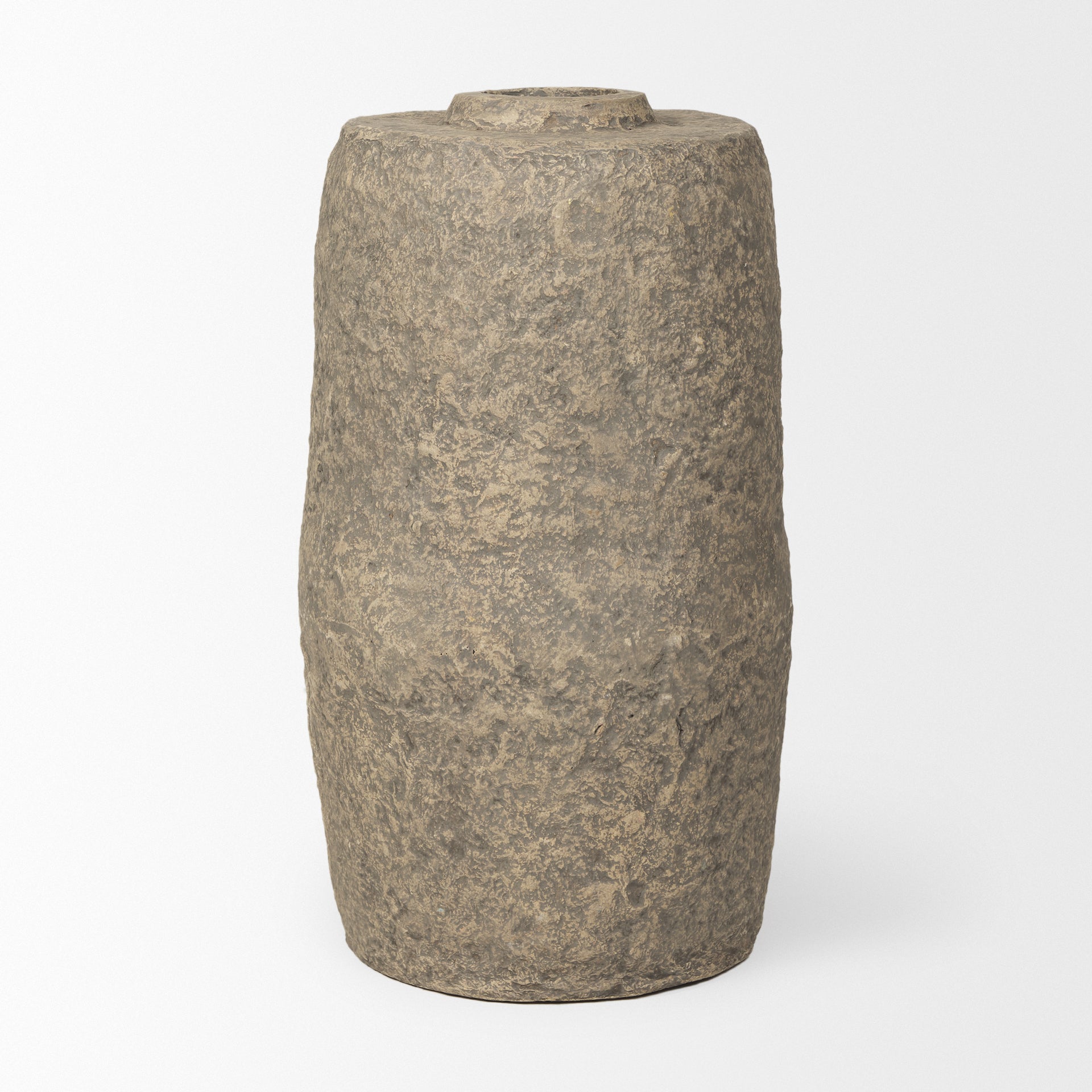 Rama Large Gray Paper Mache Floor Vase