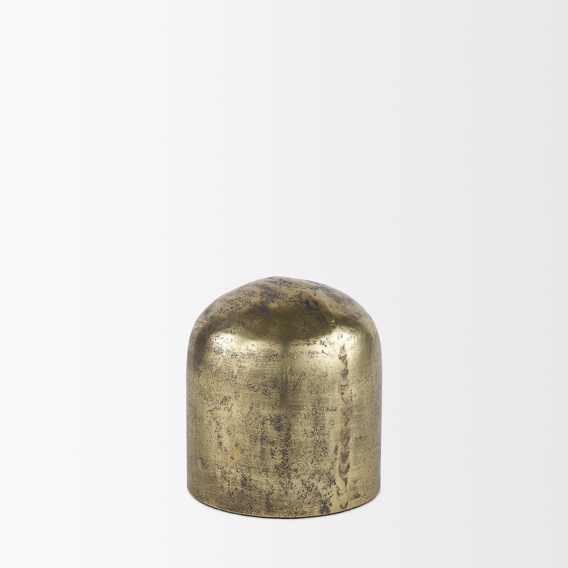 Quonset Brass Finished Aluminum Metal Ornament