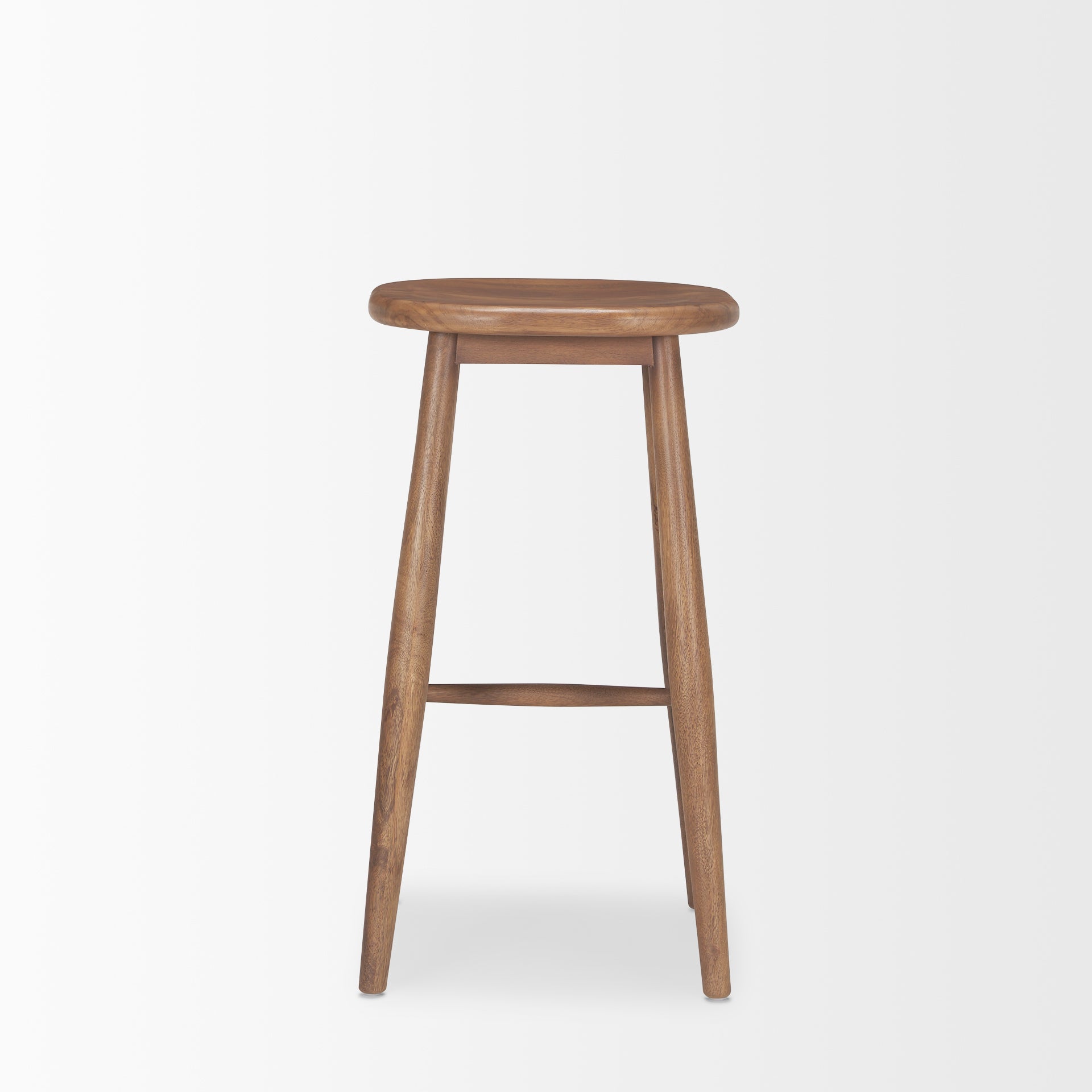 Ernest Medium Brown Wood Bar Stool