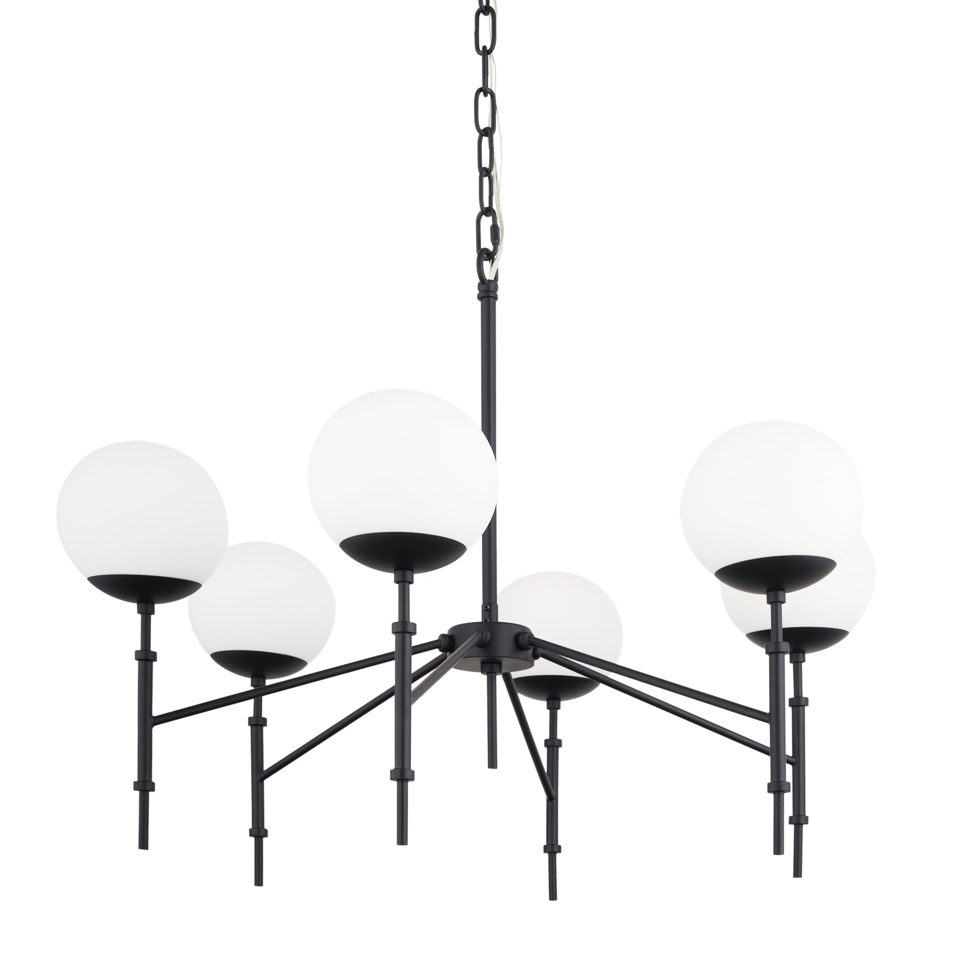 Edie Metal with Frosted Glass Globes 6-Light Chandelier Chandeliers Mercana Matte Black , Black Friday Sale Mercana Furniture Sale, Old Bones Co, Mid Century Furniture Sale, Four Hands Furniture, Black Friday Sale Edie Metal with Frosted Glass Globes 6-Light Chandelier,Gus Sale, Perigold Edie Metal with Frosted Glass Globes 6-Light Chandelier Chandeliers Black Friday Sale , Perigold Sale Edie Metal with Frosted Glass Globes 6-Light Chandelier,Edie Metal with Frosted Glass Globes 6-Light Chandelier Lulu and