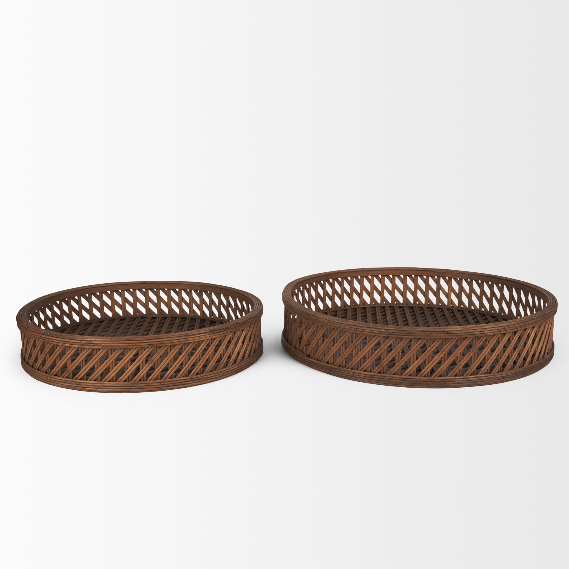 Thala Medium Brown Round Wicker Tray - Set of 2 Trays & Containers Mercana , Black Friday Sale Mercana Furniture Sale, Old Bones Co, Mid Century Furniture Sale, Four Hands Furniture, Black Friday Sale Thala Medium Brown Round Wicker Tray - Set of 2,Gus Sale, Perigold Thala Medium Brown Round Wicker Tray - Set of 2 Trays & Containers Black Friday Sale , Perigold Sale Thala Medium Brown Round Wicker Tray - Set of 2,Thala Medium Brown Round Wicker Tray - Set of 2 Lulu and Georgia, Burke Decor Sale Thala Medium