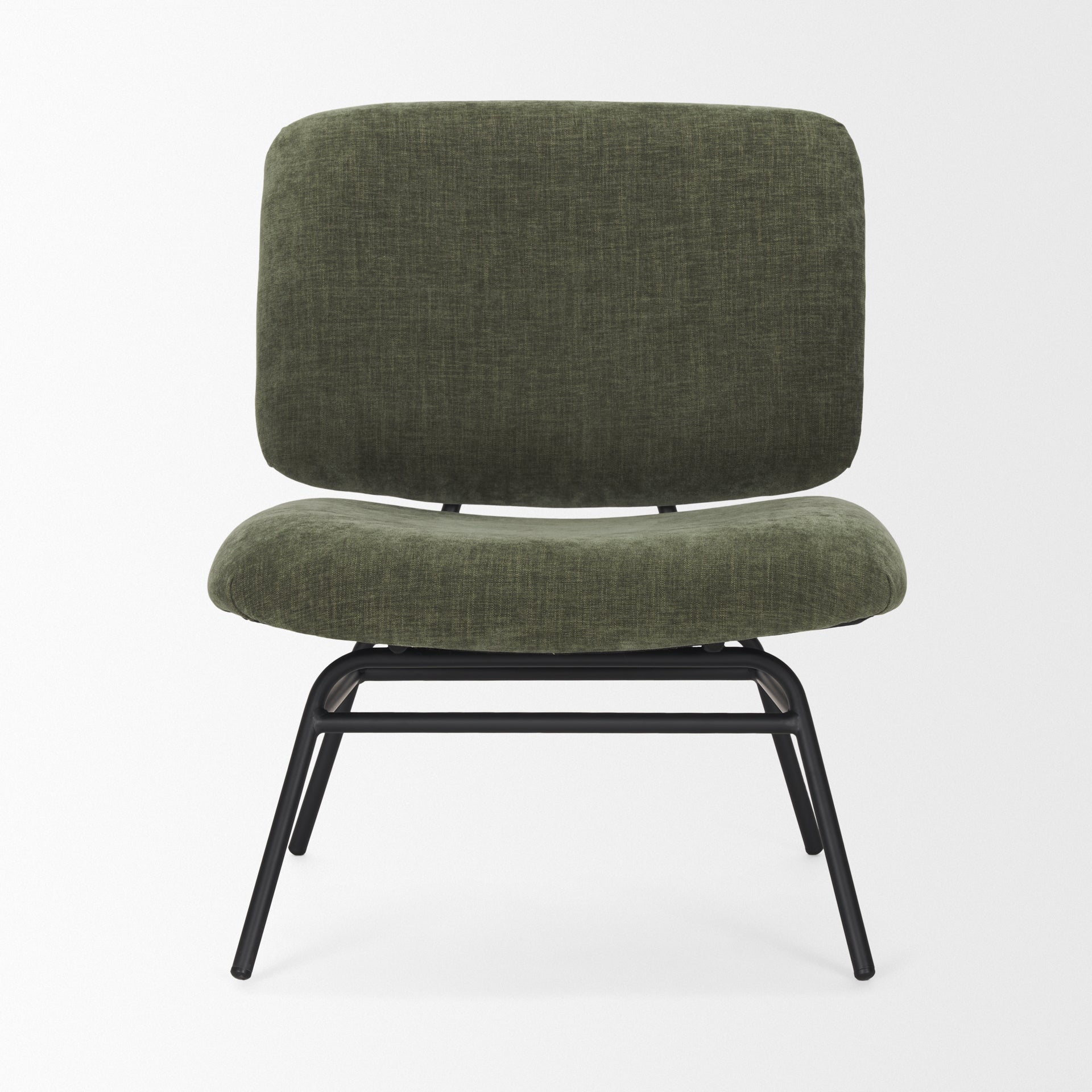 Nora Fabric with Metal Legs Accent Chair