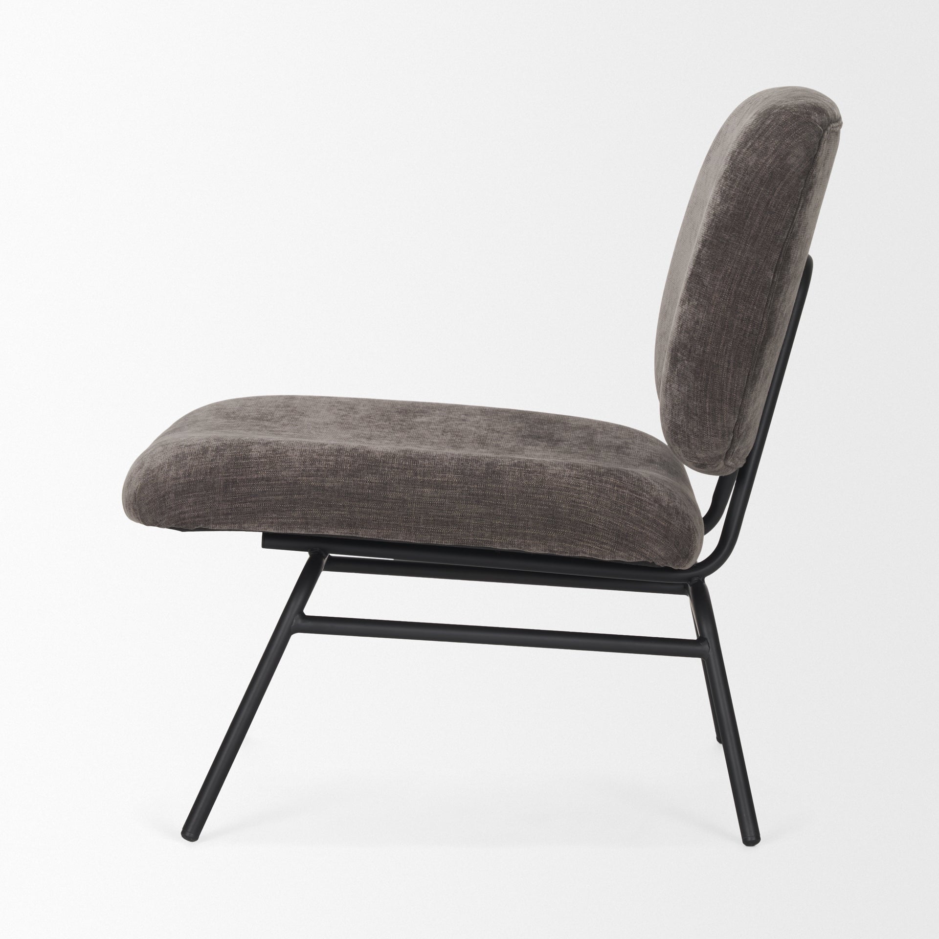 Nora Fabric with Metal Legs Accent Chair