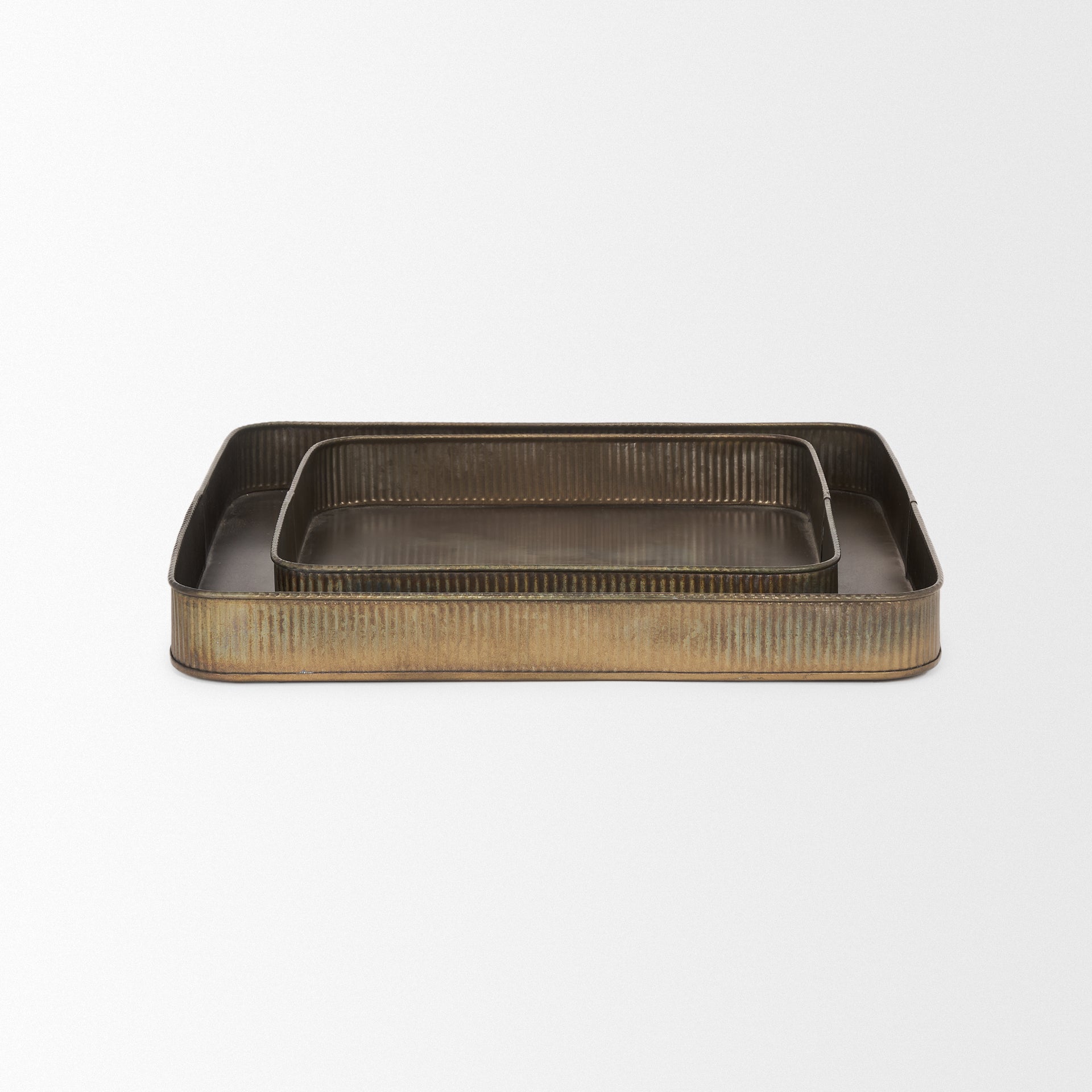 Varun Square Antiqued Brass Metal Tray - Set of 2 Trays & Containers Mercana , Black Friday Sale Mercana Furniture Sale, Old Bones Co, Mid Century Furniture Sale, Four Hands Furniture, Black Friday Sale Varun Square Antiqued Brass Metal Tray - Set of 2,Gus Sale, Perigold Varun Square Antiqued Brass Metal Tray - Set of 2 Trays & Containers Black Friday Sale , Perigold Sale Varun Square Antiqued Brass Metal Tray - Set of 2,Varun Square Antiqued Brass Metal Tray - Set of 2 Lulu and Georgia, Burke Decor Sale Va