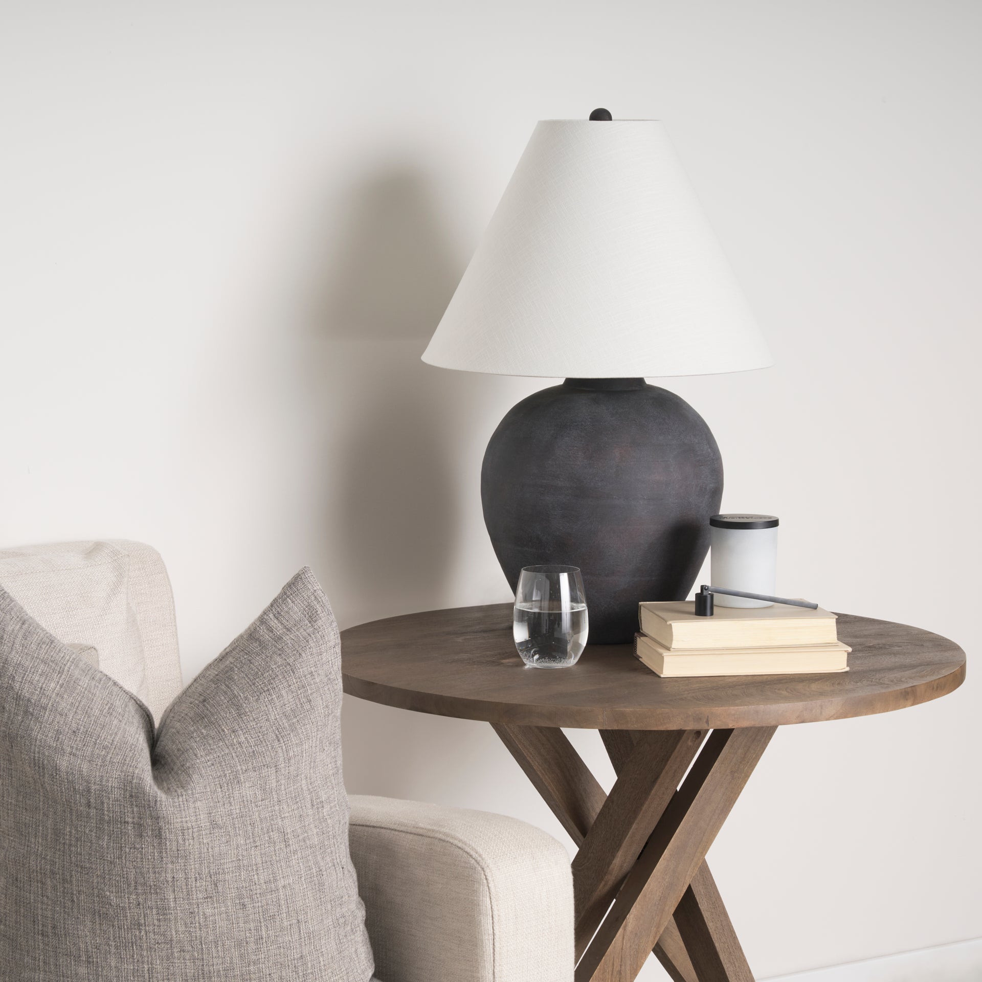 Marvin Black Ceramic Table Lamp