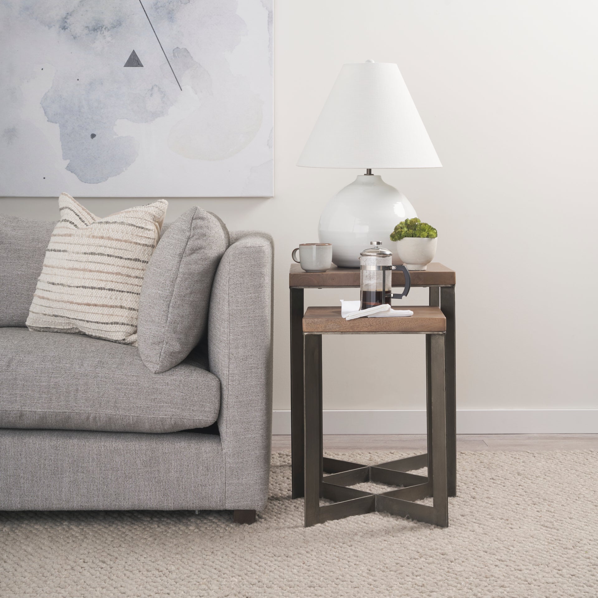 Faye Wood with Metal Base Accent Tables - Set of 2 Side & End Tables Mercana , Black Friday Sale Mercana Furniture Sale, Old Bones Co, Mid Century Furniture Sale, Four Hands Furniture, Black Friday Sale Faye Wood with Metal Base Accent Tables - Set of 2,Gus Sale, Perigold Faye Wood with Metal Base Accent Tables - Set of 2 Side & End Tables Black Friday Sale , Perigold Sale Faye Wood with Metal Base Accent Tables - Set of 2,Faye Wood with Metal Base Accent Tables - Set of 2 Lulu and Georgia, Burke Decor Sale