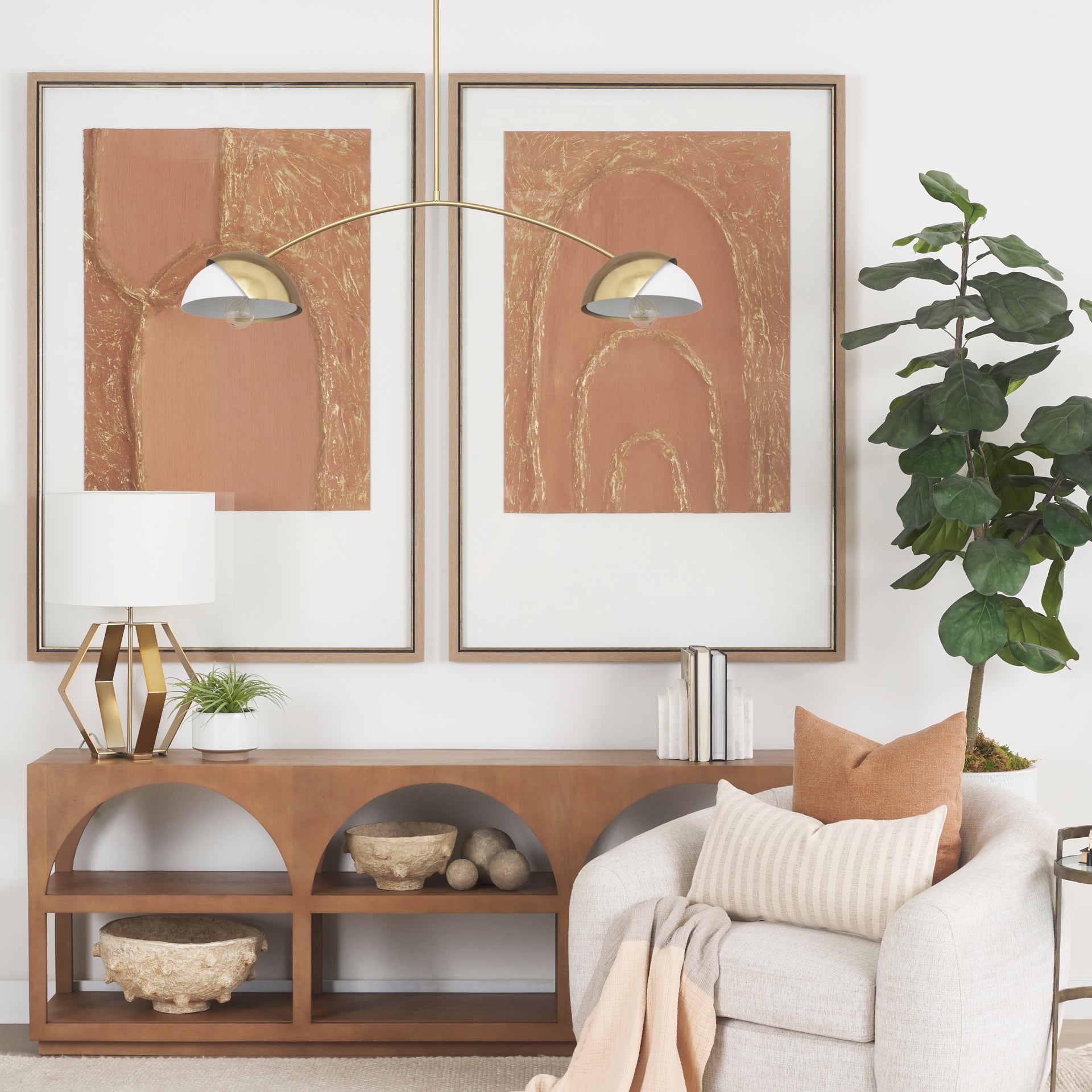 Cybill Brushed Brass with White Metal Shades 2-Light Chandelier Chandeliers Mercana , Black Friday Sale Mercana Furniture Sale, Old Bones Co, Mid Century Furniture Sale, Four Hands Furniture, Black Friday Sale Cybill Brushed Brass with White Metal Shades 2-Light Chandelier,Gus Sale, Perigold Cybill Brushed Brass with White Metal Shades 2-Light Chandelier Chandeliers Black Friday Sale , Perigold Sale Cybill Brushed Brass with White Metal Shades 2-Light Chandelier,Cybill Brushed Brass with White Metal Shades