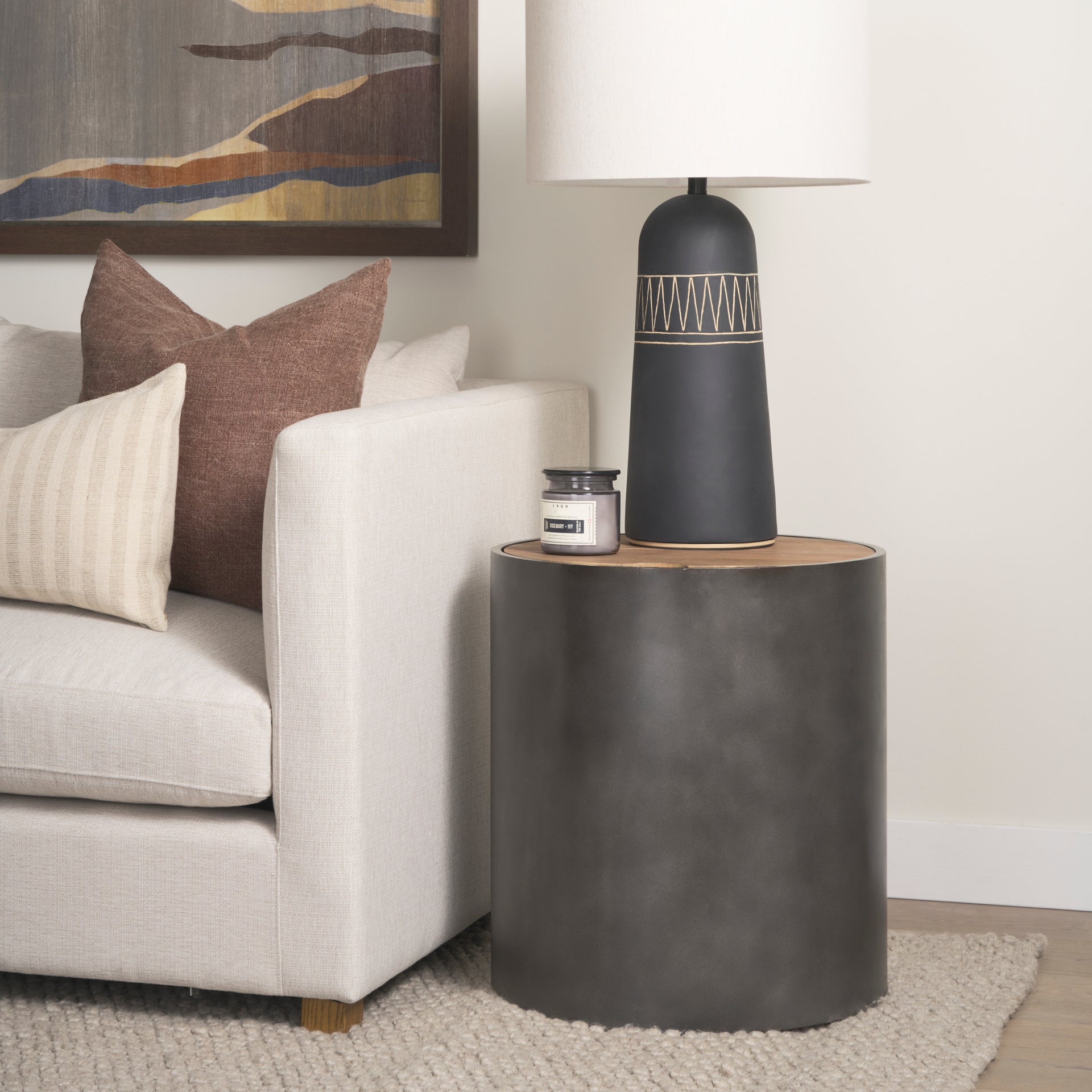 Eclipse Metal Drum Base with Wood Top End/Side Table Side & End Tables Mercana , Black Friday Sale Mercana Furniture Sale, Old Bones Co, Mid Century Furniture Sale, Four Hands Furniture, Black Friday Sale Eclipse Metal Drum Base with Wood Top End/Side Table,Gus Sale, Perigold Eclipse Metal Drum Base with Wood Top End/Side Table Side & End Tables Black Friday Sale , Perigold Sale Eclipse Metal Drum Base with Wood Top End/Side Table,Eclipse Metal Drum Base with Wood Top End/Side Table Lulu and Georgia, Burke