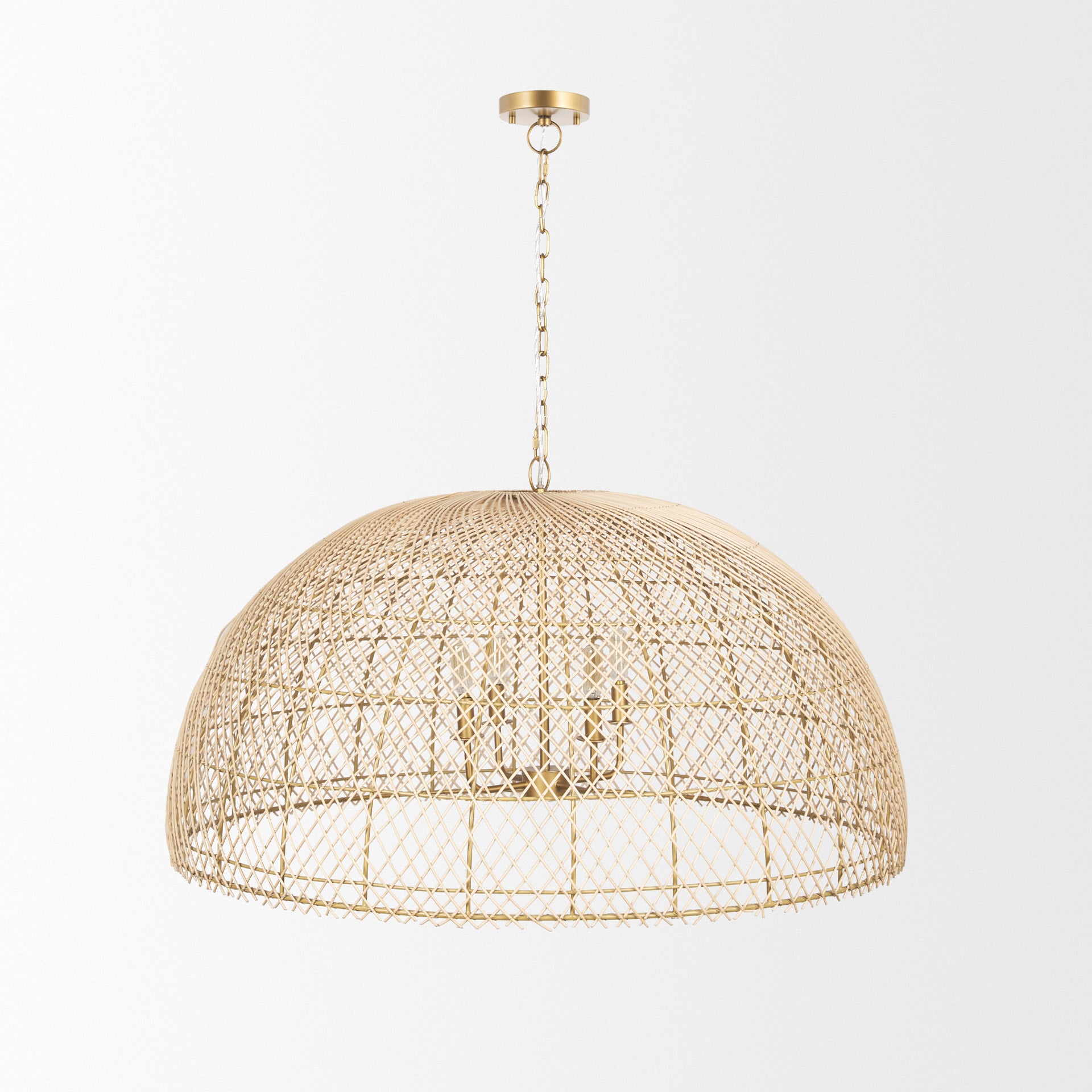Thad 4-Light Natural Woven Rattan Dome Chandelier Chandeliers Mercana , Black Friday Sale Mercana Furniture Sale, Old Bones Co, Mid Century Furniture Sale, Four Hands Furniture, Black Friday Sale Thad 4-Light Natural Woven Rattan Dome Chandelier,Gus Sale, Perigold Thad 4-Light Natural Woven Rattan Dome Chandelier Chandeliers Black Friday Sale , Perigold Sale Thad 4-Light Natural Woven Rattan Dome Chandelier,Thad 4-Light Natural Woven Rattan Dome Chandelier Lulu and Georgia, Burke Decor Sale Thad 4-Light Nat
