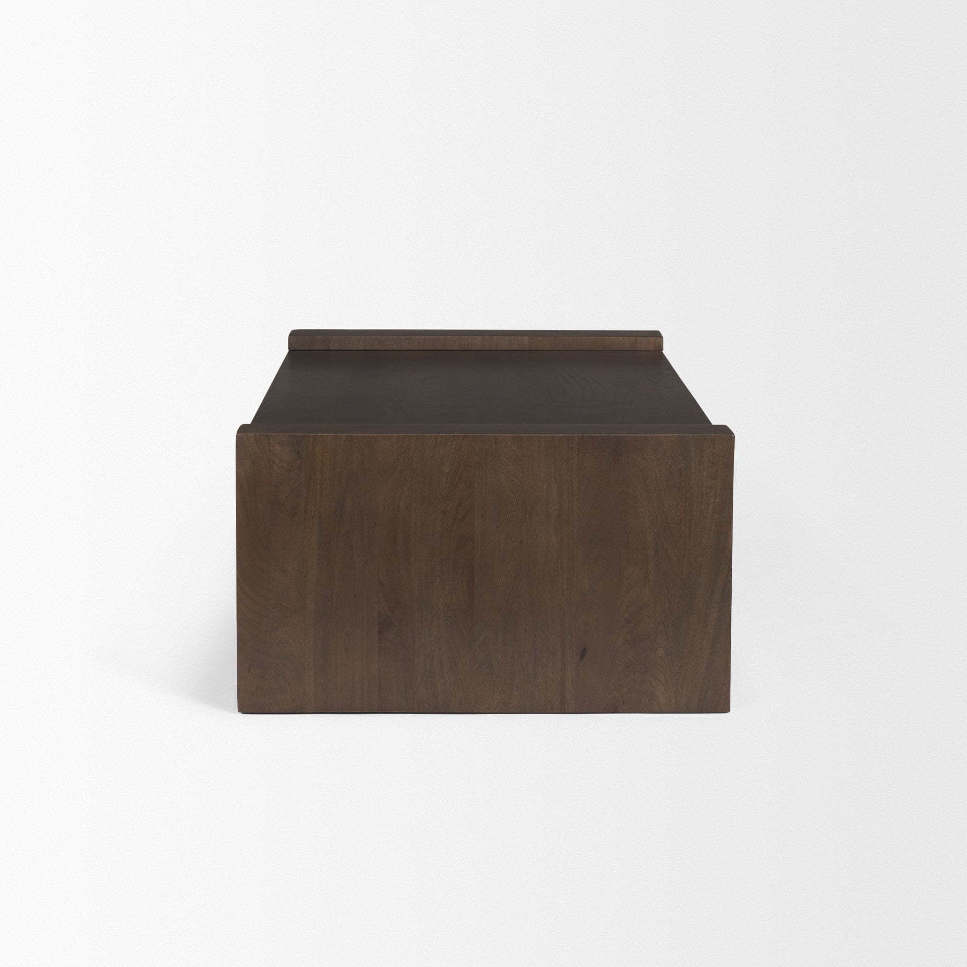 Wesson Dark Brown Wooden Rectangular Coffee Table