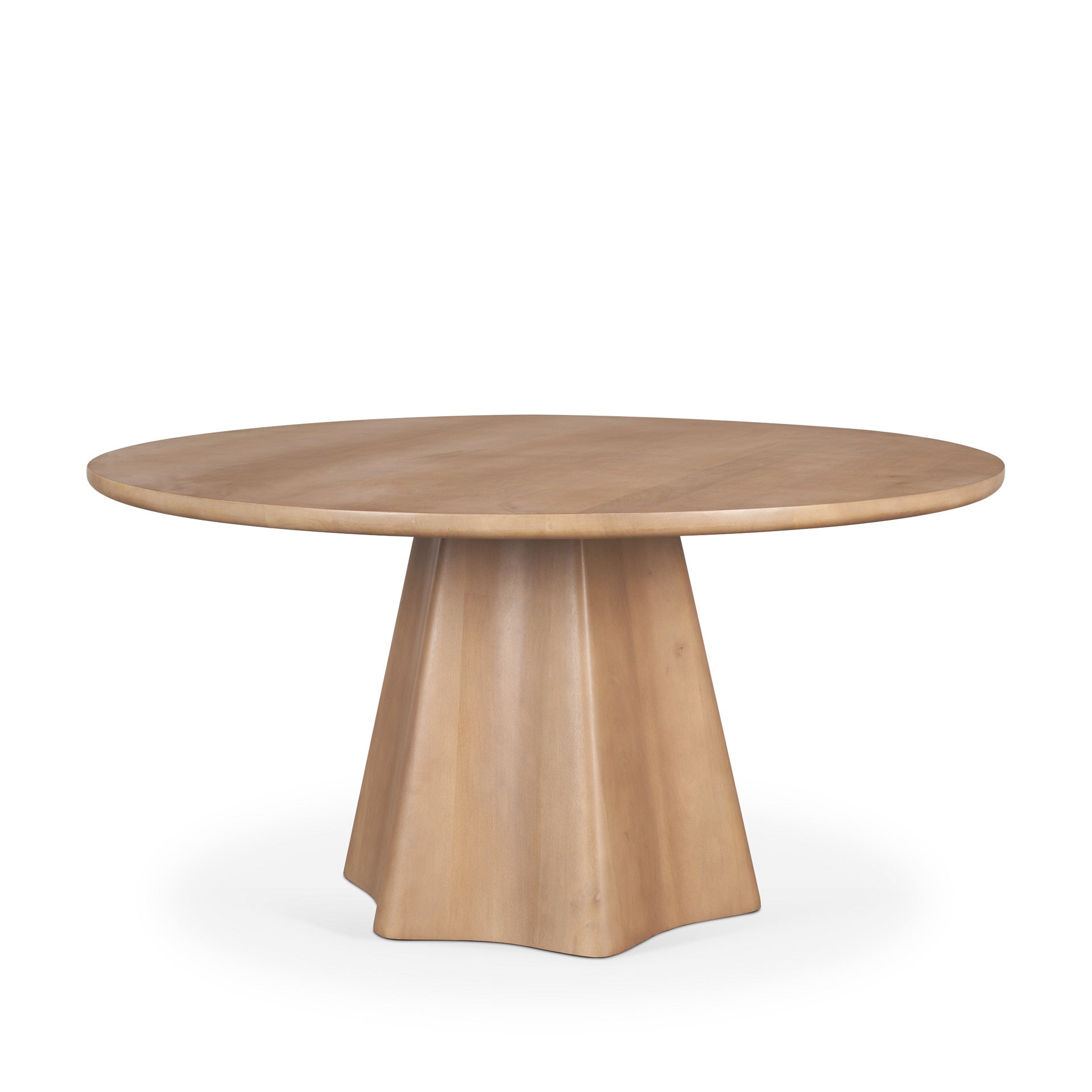 Jovani Solid Mango Wood Round Dining Table