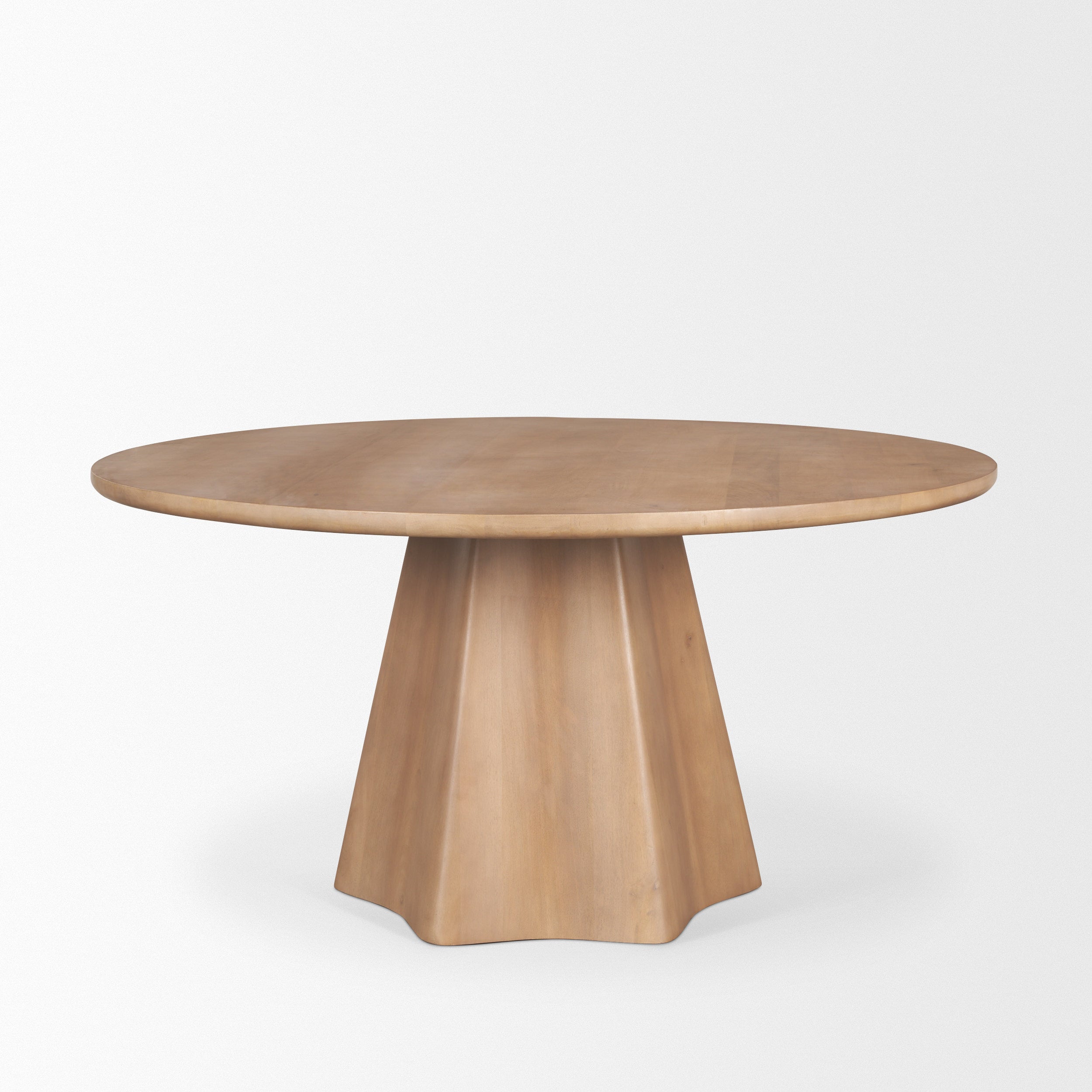 Jovani Solid Mango Wood Round Dining Table