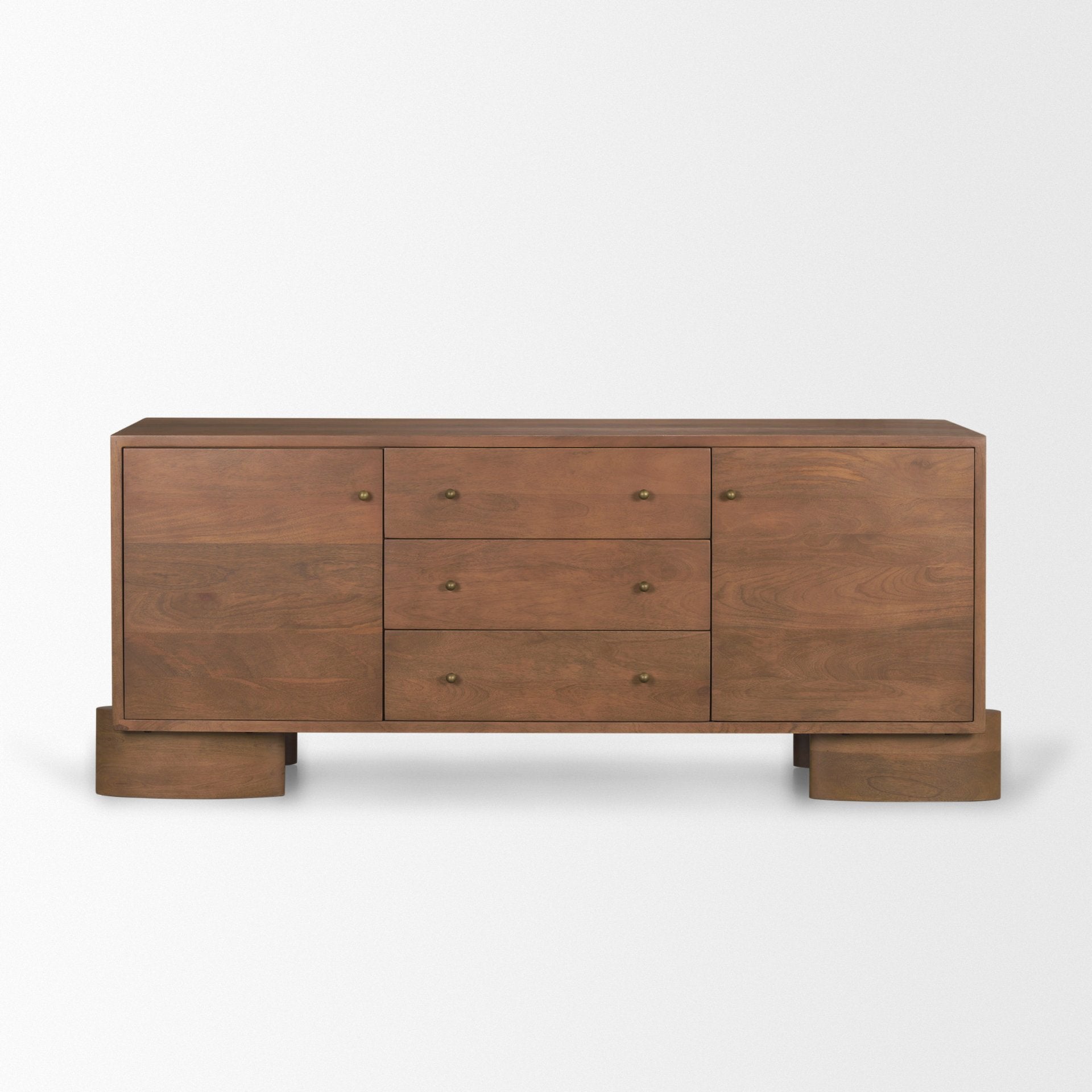 Jonan Aged Brass 2 Door 3 Drawer Sideboard