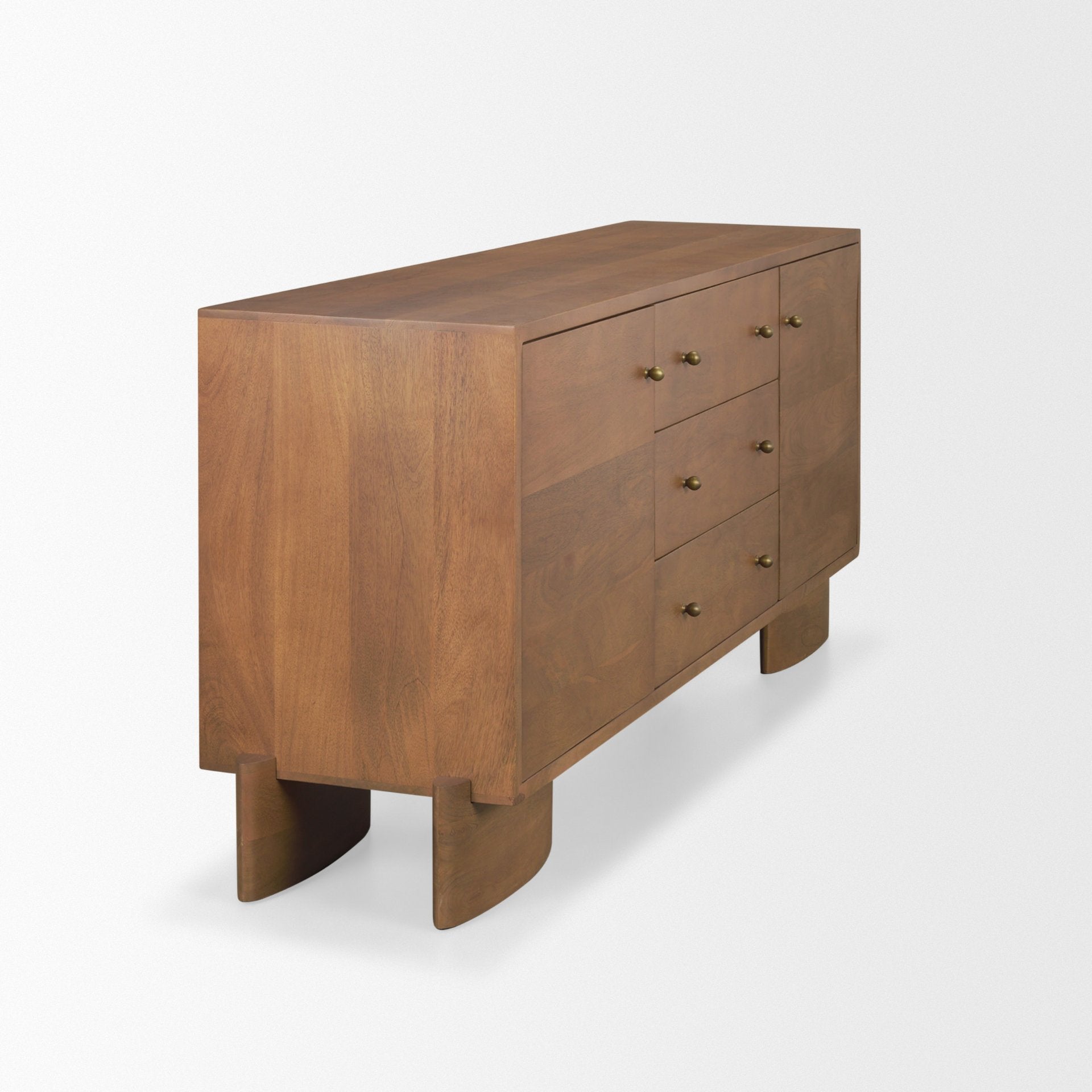 Jonan Aged Brass 2 Door 3 Drawer Sideboard