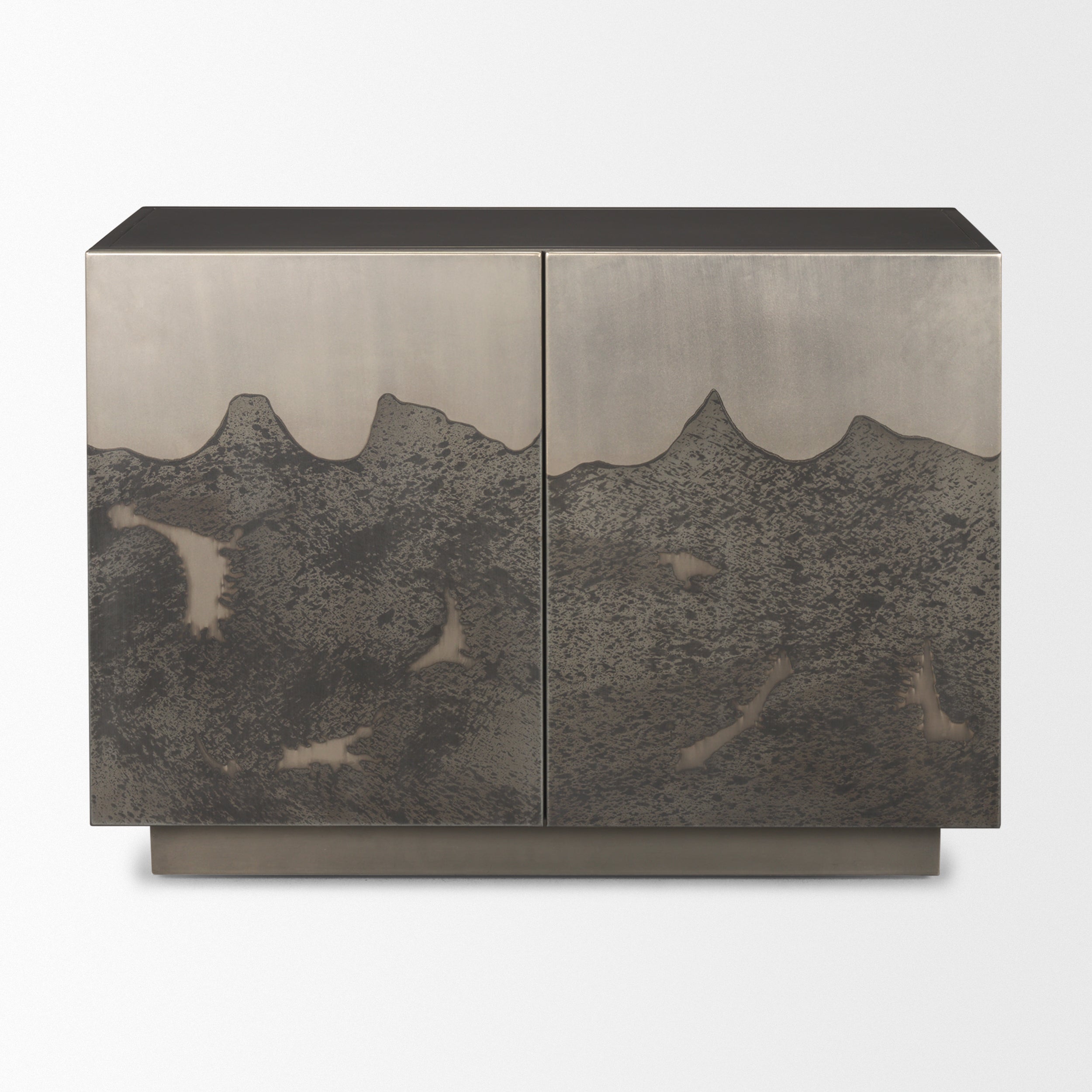 Roxdale Acid Washed Iron Metal Accent Cabinet