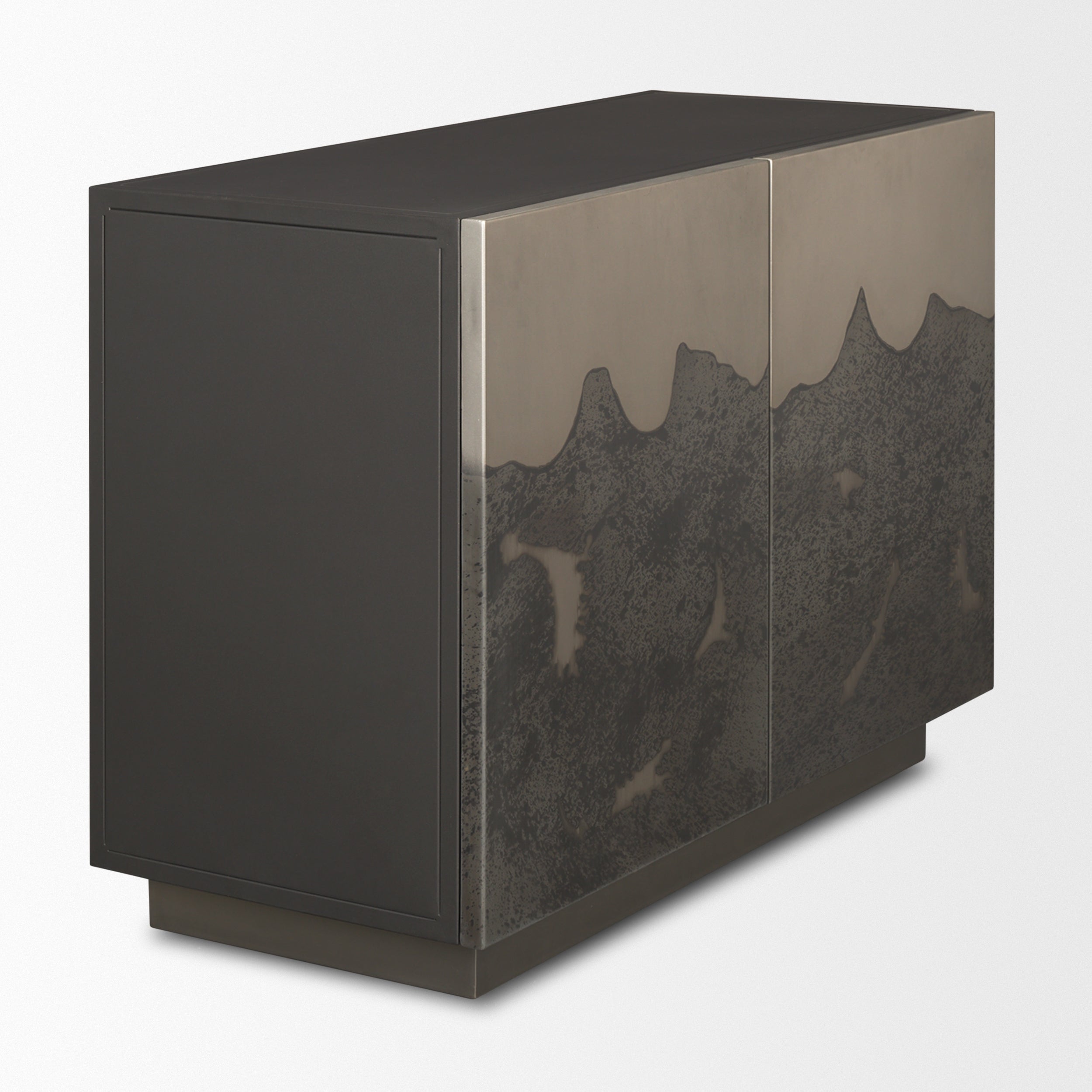 Roxdale Acid Washed Iron Metal Accent Cabinet