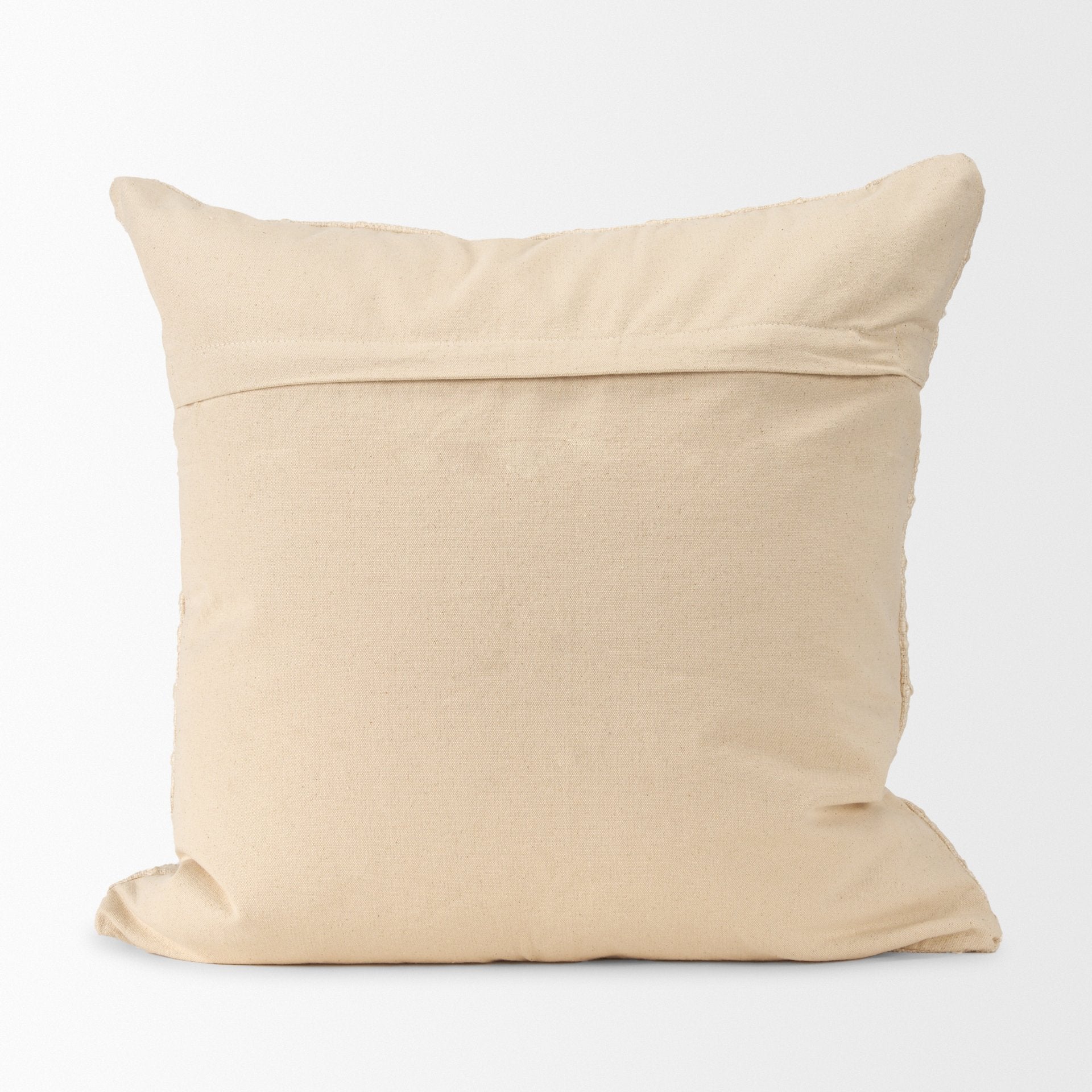 Jacory Cream Checker Textured Decorative Square Pillow Cover
