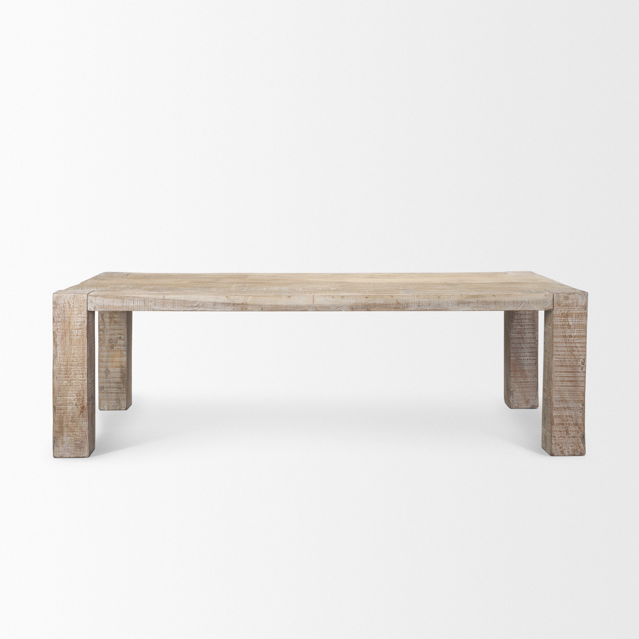 McArthur Whitewash Reclaimed Wood Dining Table