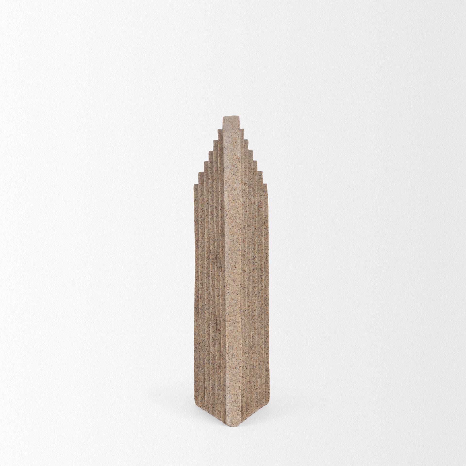Kael Resin Textured Concrete Gray Decorative Object