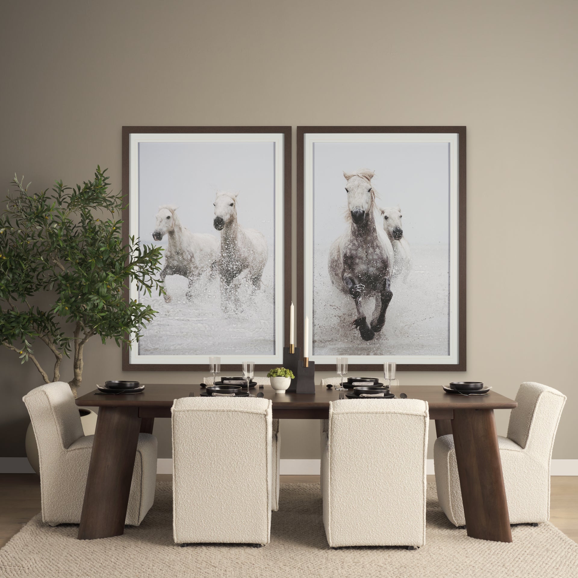Jonan Solid Mango Wood Rectangular Dining Table