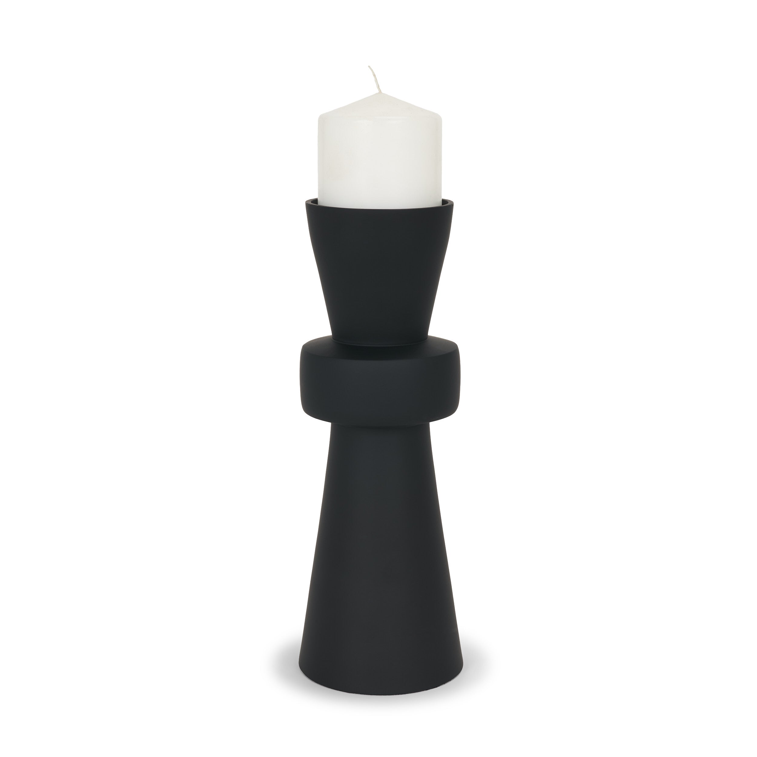 Odilia Metal Geometric Pillar Candle Holder